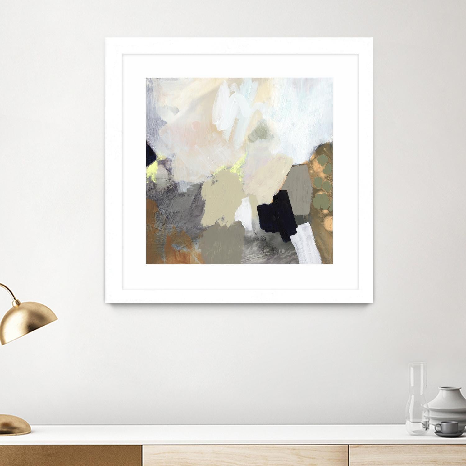 Alpenpass II by Victoria Barnes on GIANT ART - beige abstract abstract