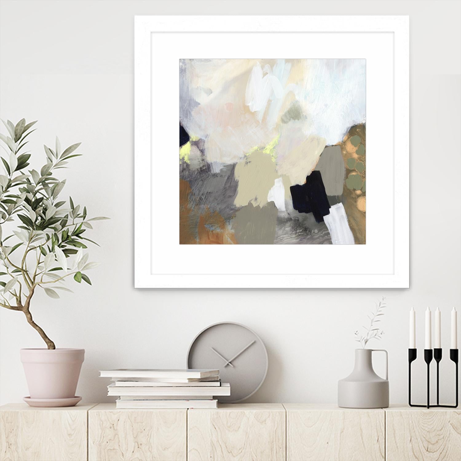 Alpenpass II by Victoria Barnes on GIANT ART - beige abstract abstract