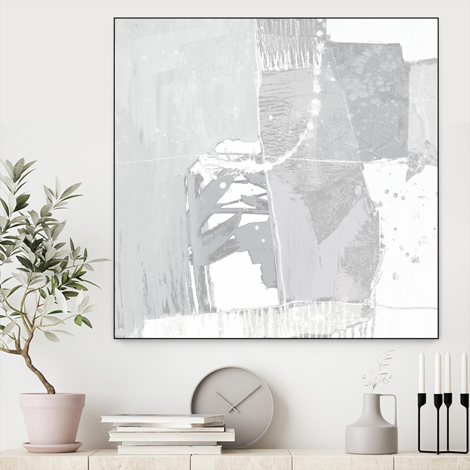 Composition Neutral I by Jennifer Goldberger on GIANT ART - white abstract abstract