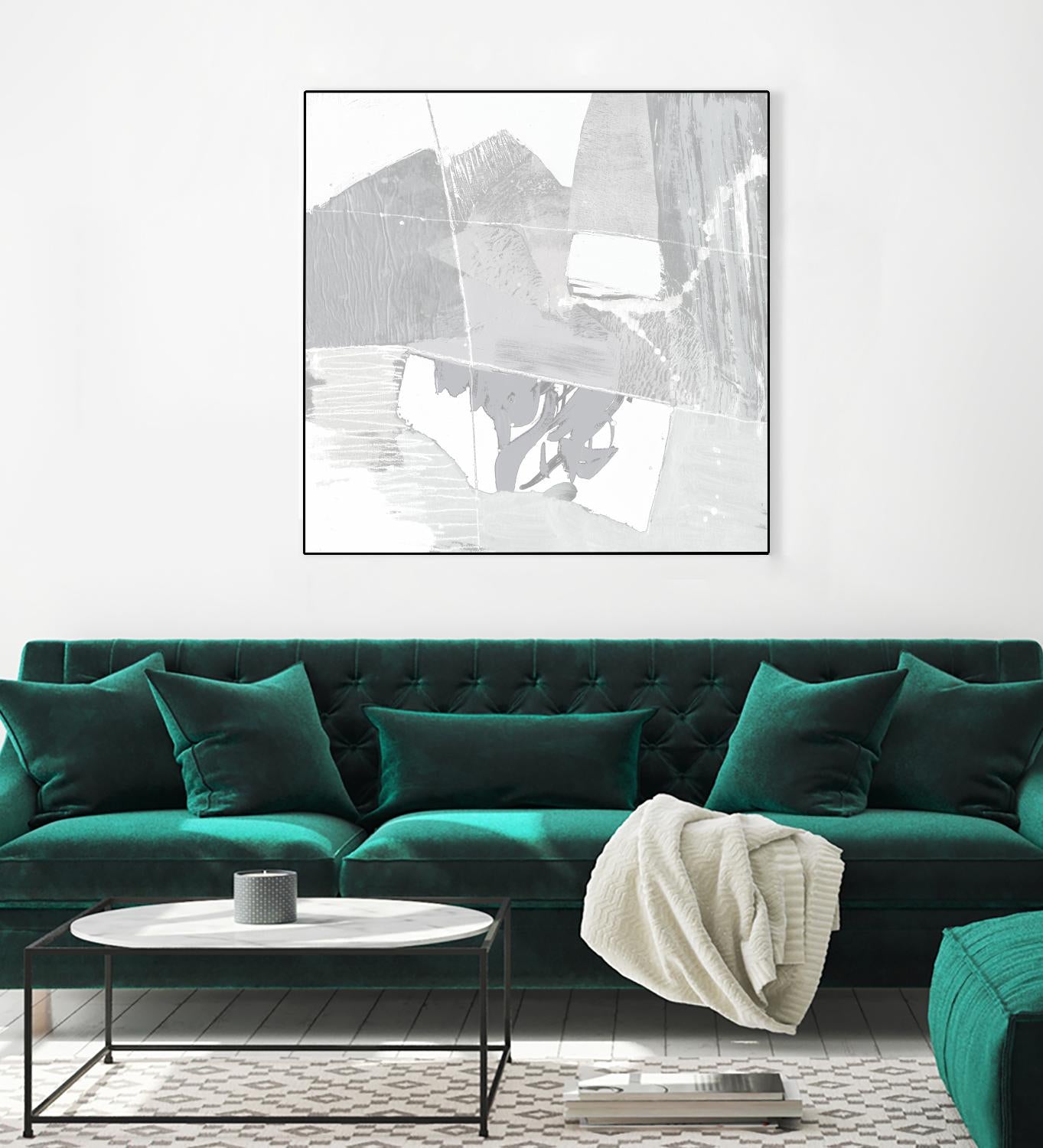 Composition Neutral II by Jennifer Goldberger on GIANT ART - white abstract abstract