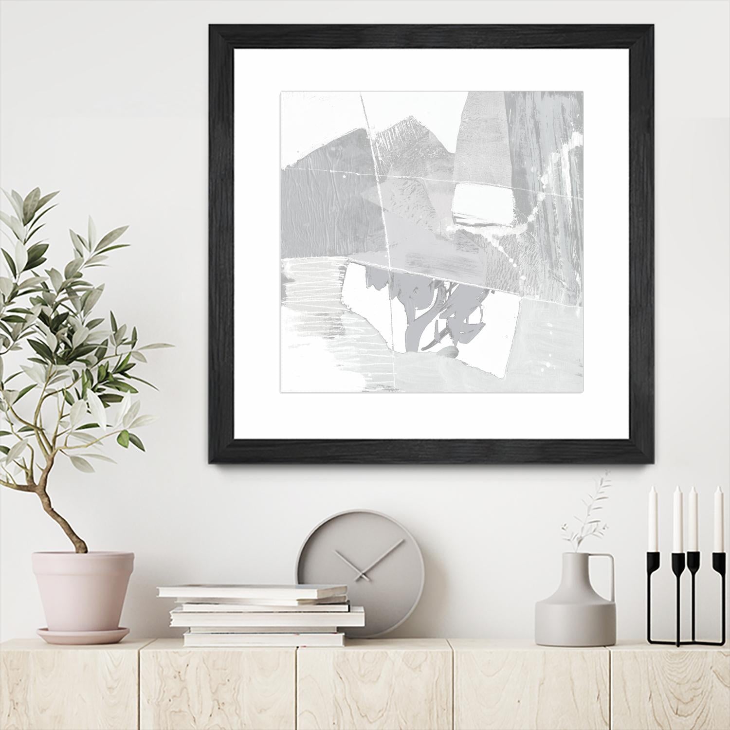 Composition Neutral II by Jennifer Goldberger on GIANT ART - white abstract abstract