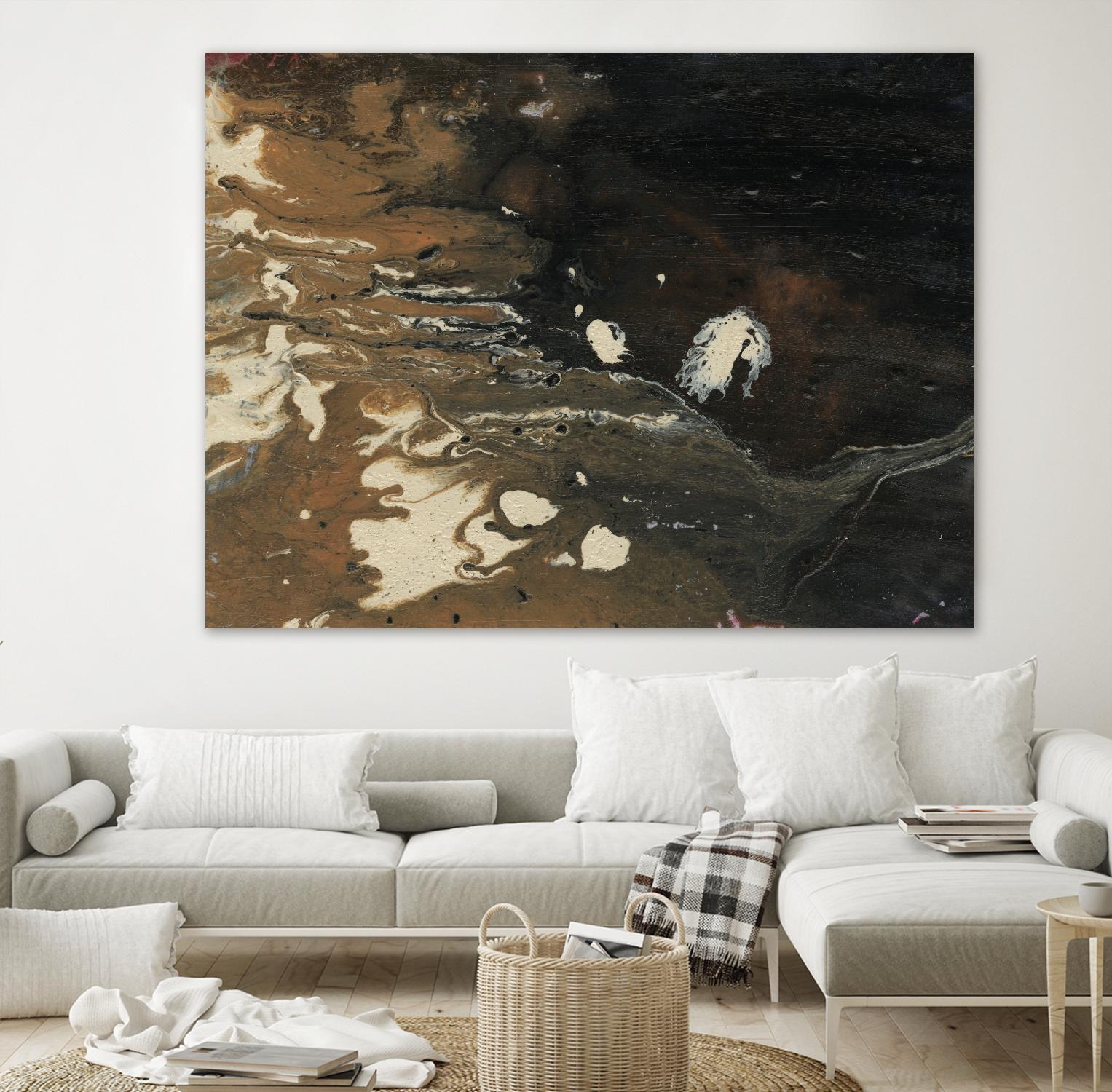 Dark Flow II by Regina Moore on GIANT ART - beige abstract abstract