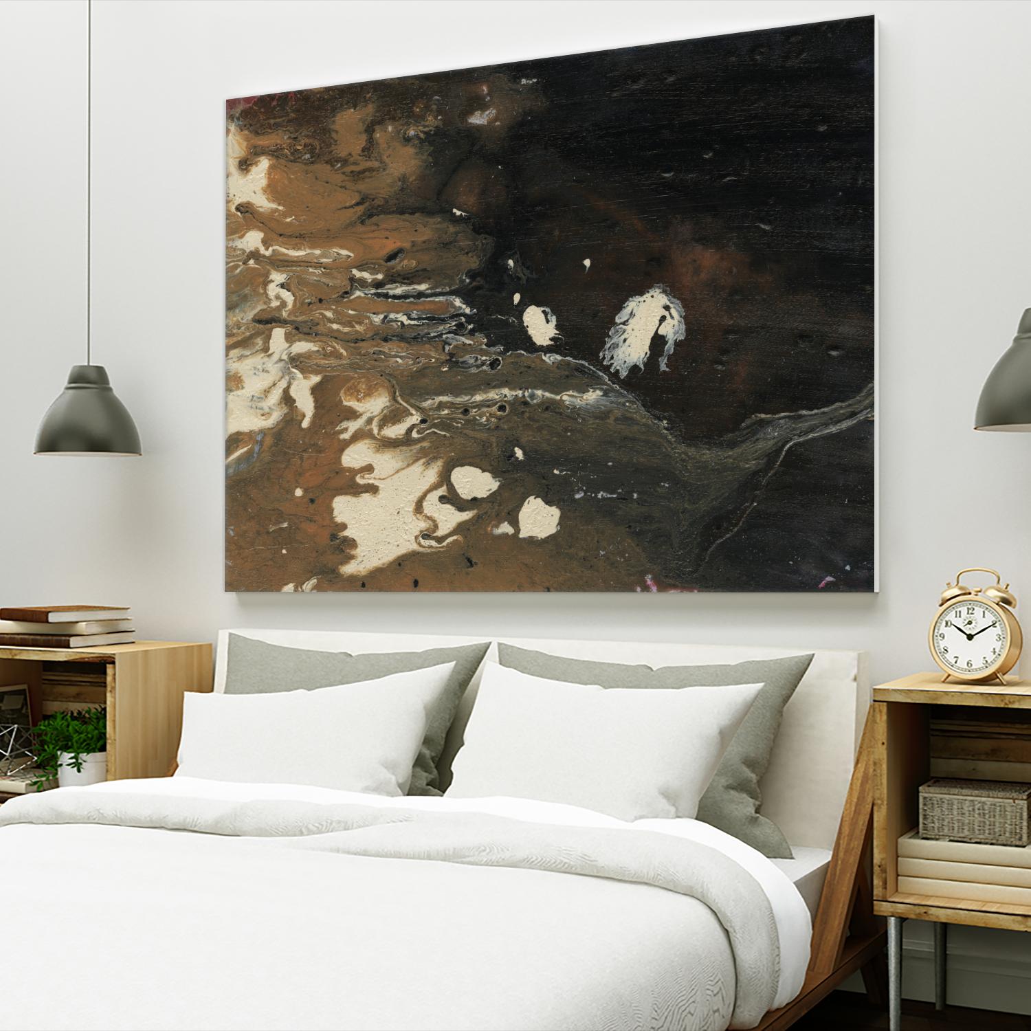 Dark Flow II by Regina Moore on GIANT ART - beige abstract abstract