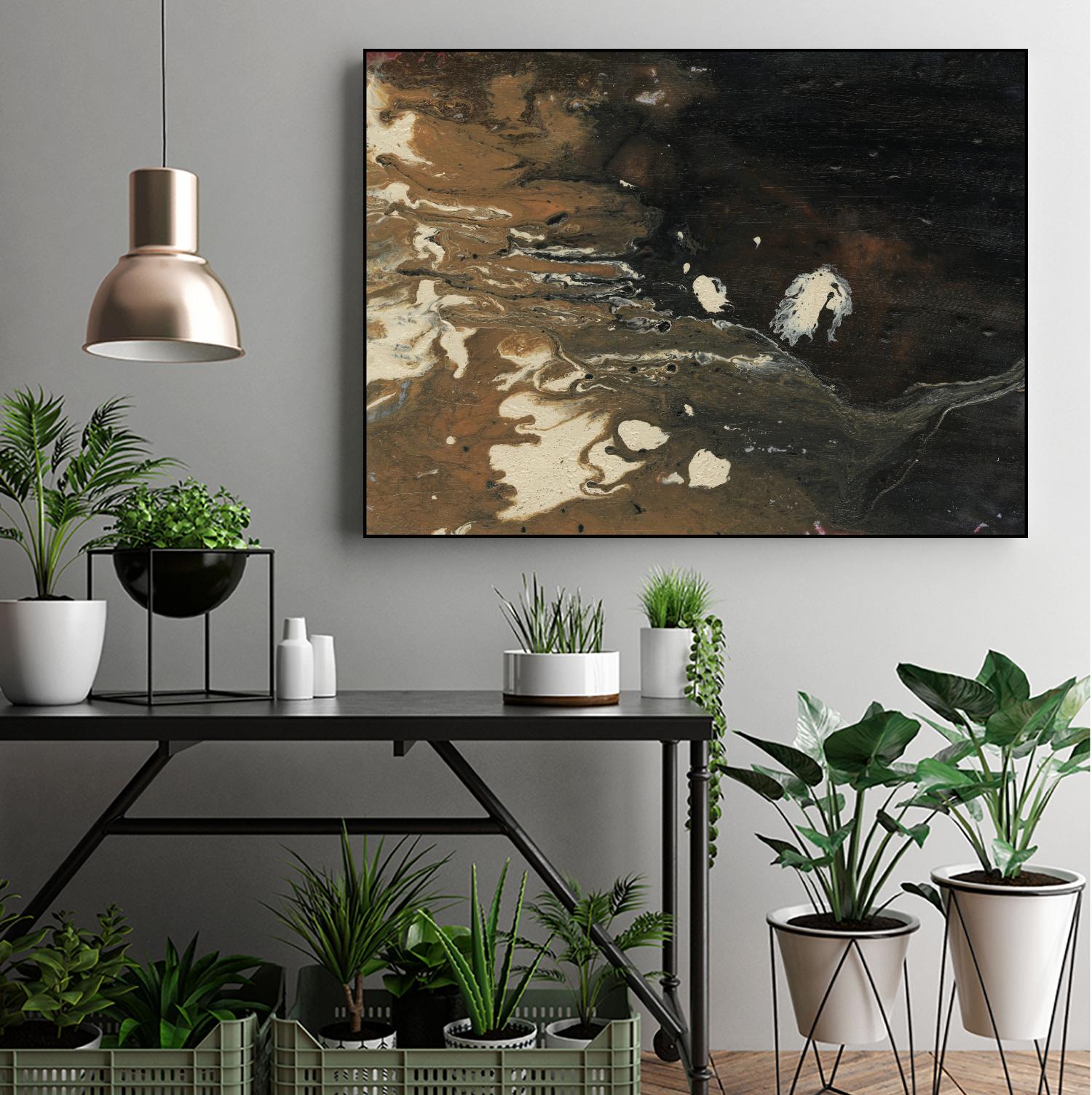 Dark Flow II by Regina Moore on GIANT ART - beige abstract abstract