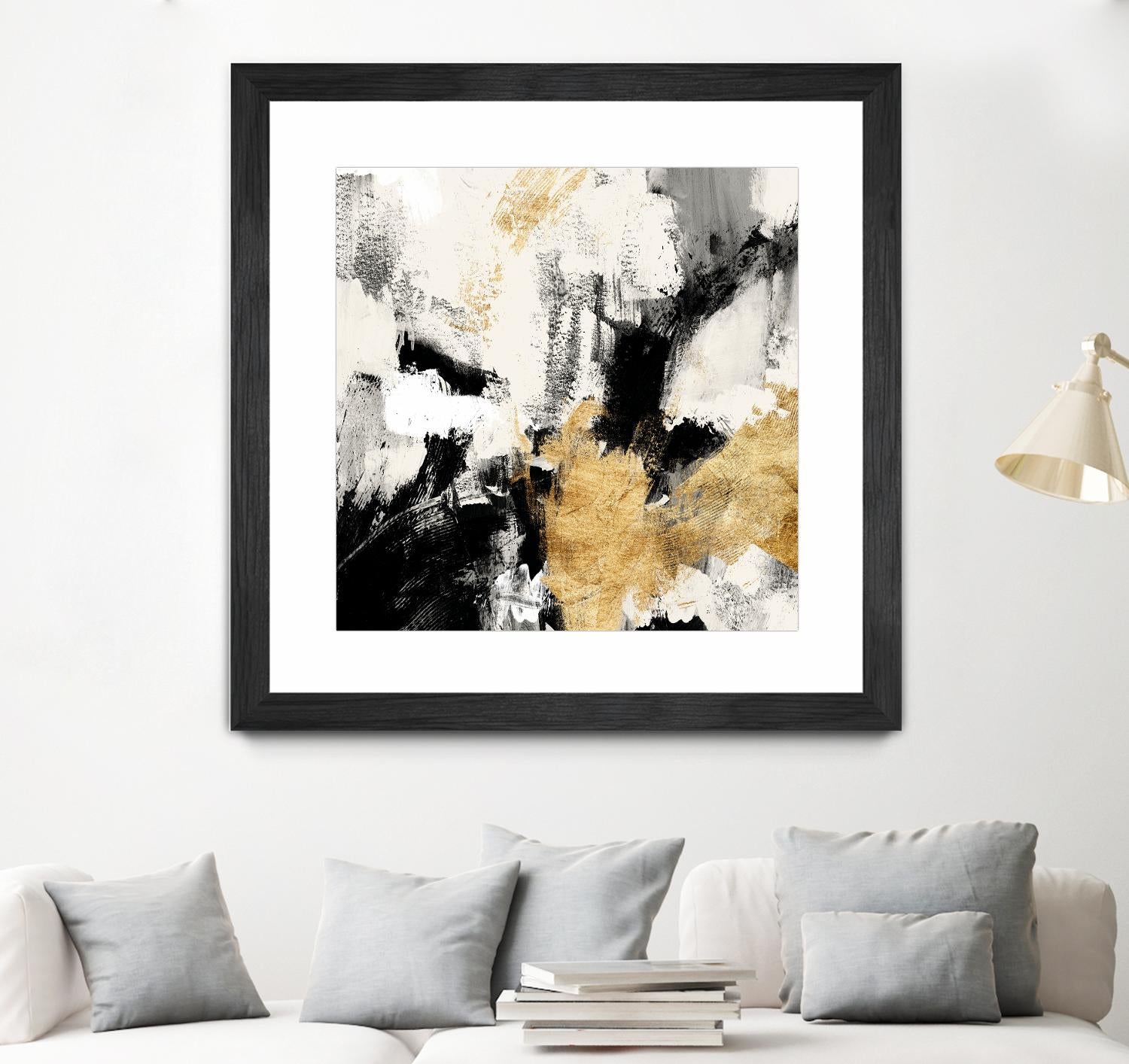 Neutral Gold Collage II by Victoria Borges on GIANT ART - gold abstract abstract