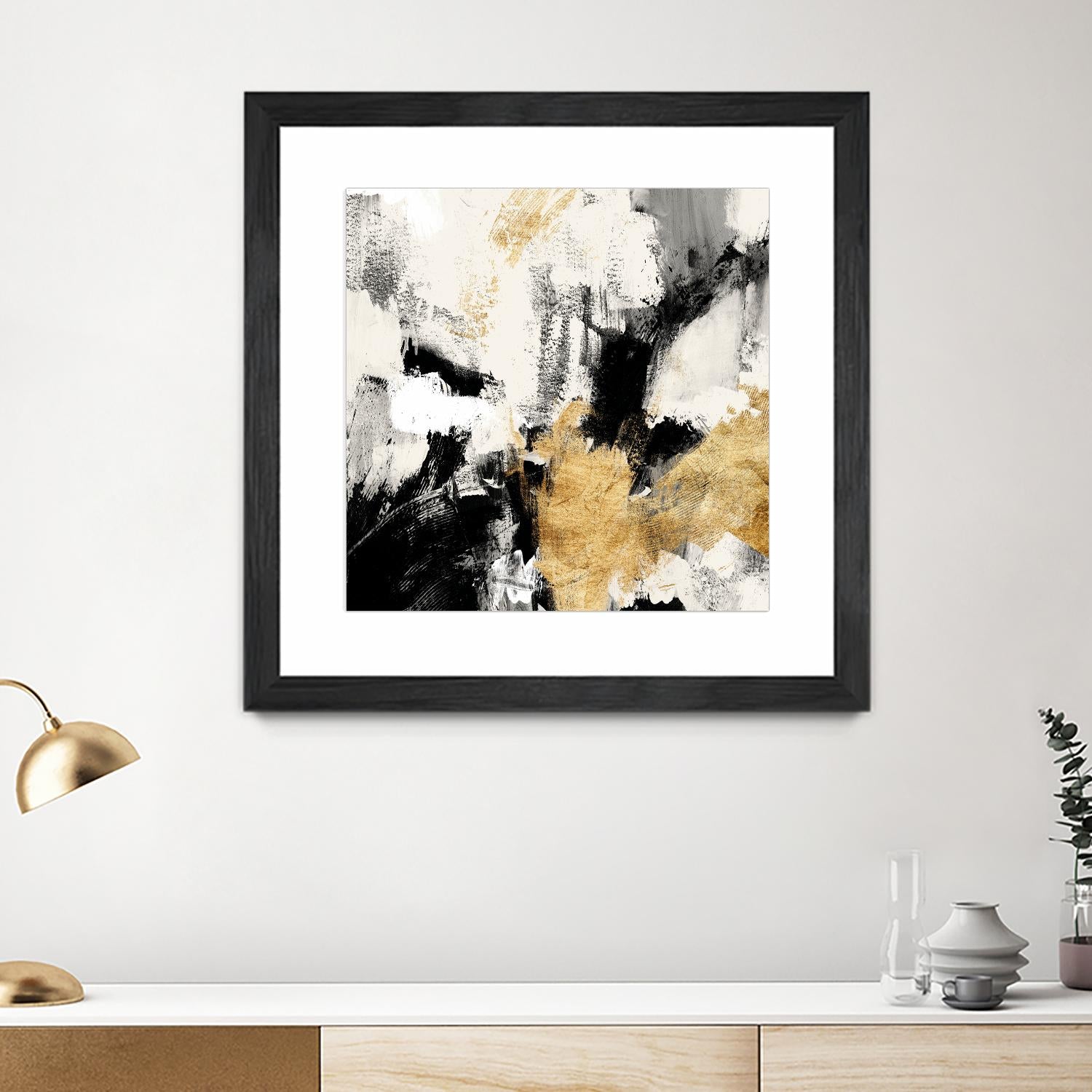 Neutral Gold Collage II by Victoria Borges on GIANT ART - gold abstract abstract