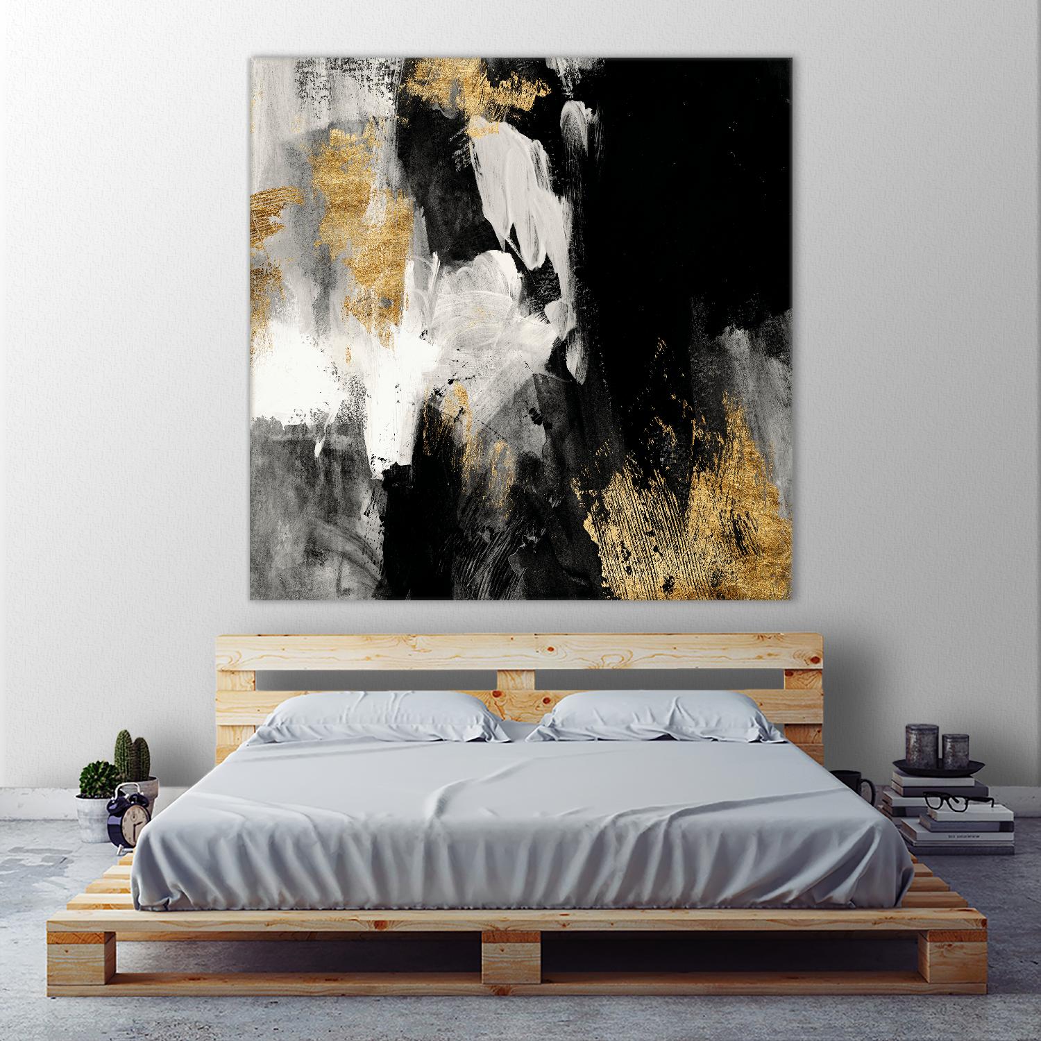 Neutral Gold Collage III by Victoria Borges on GIANT ART - grey abstract abstract