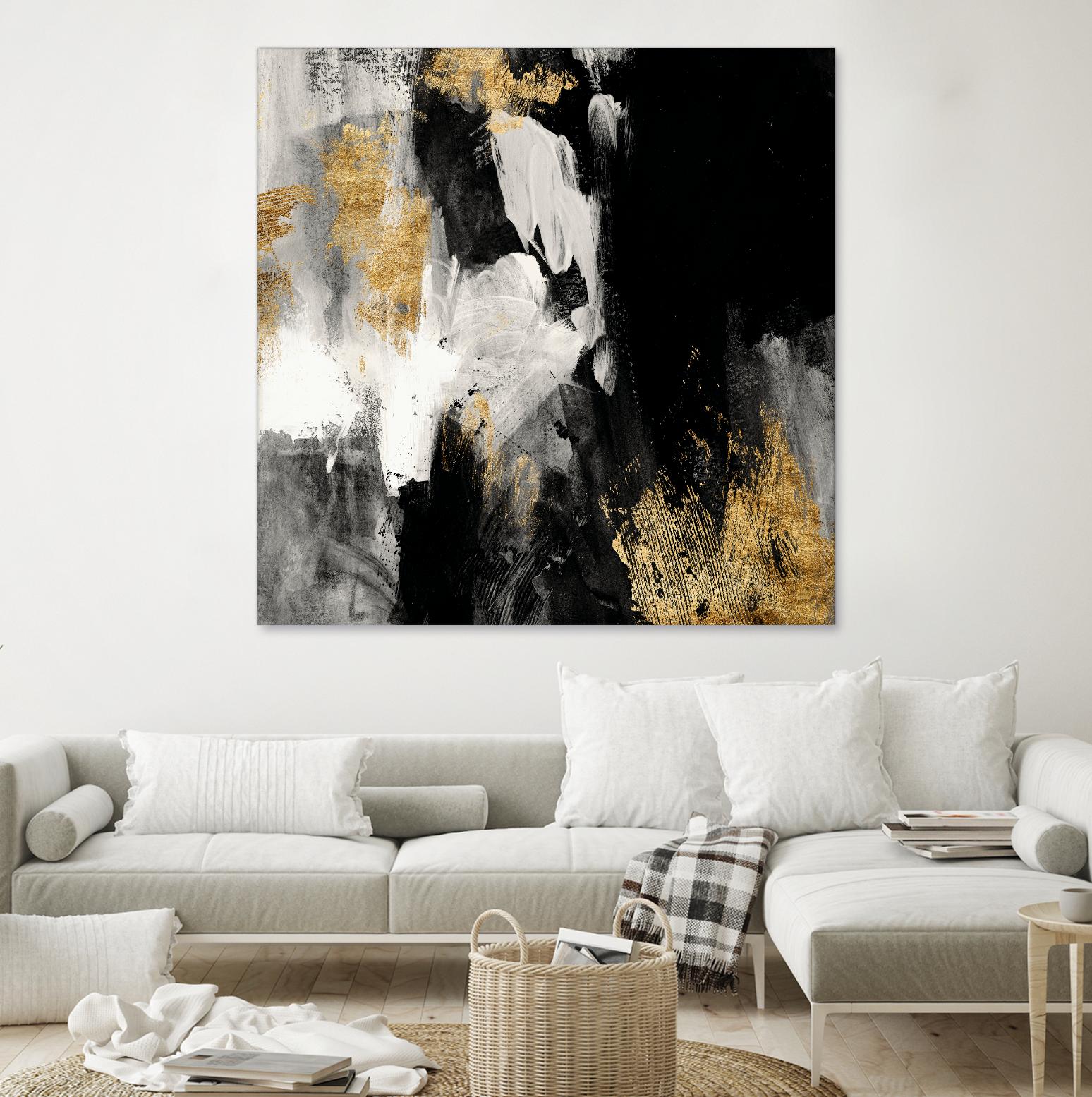 Neutral Gold Collage III by Victoria Borges on GIANT ART - grey abstract abstract