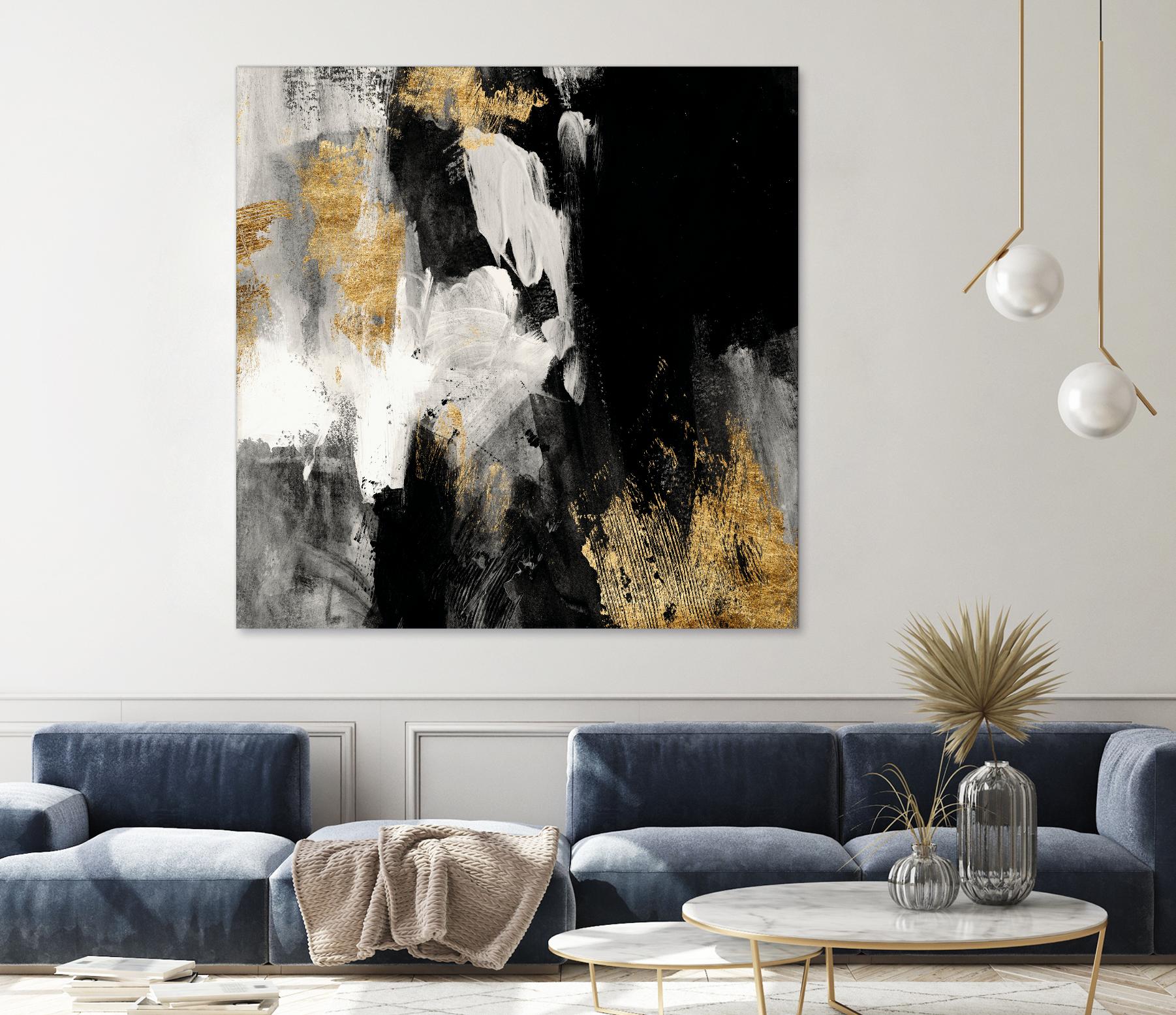 Neutral Gold Collage III by Victoria Borges on GIANT ART - grey abstract abstract