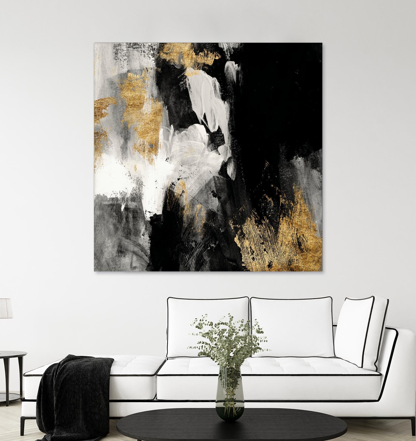 Neutral Gold Collage III by Victoria Borges on GIANT ART - grey abstract abstract