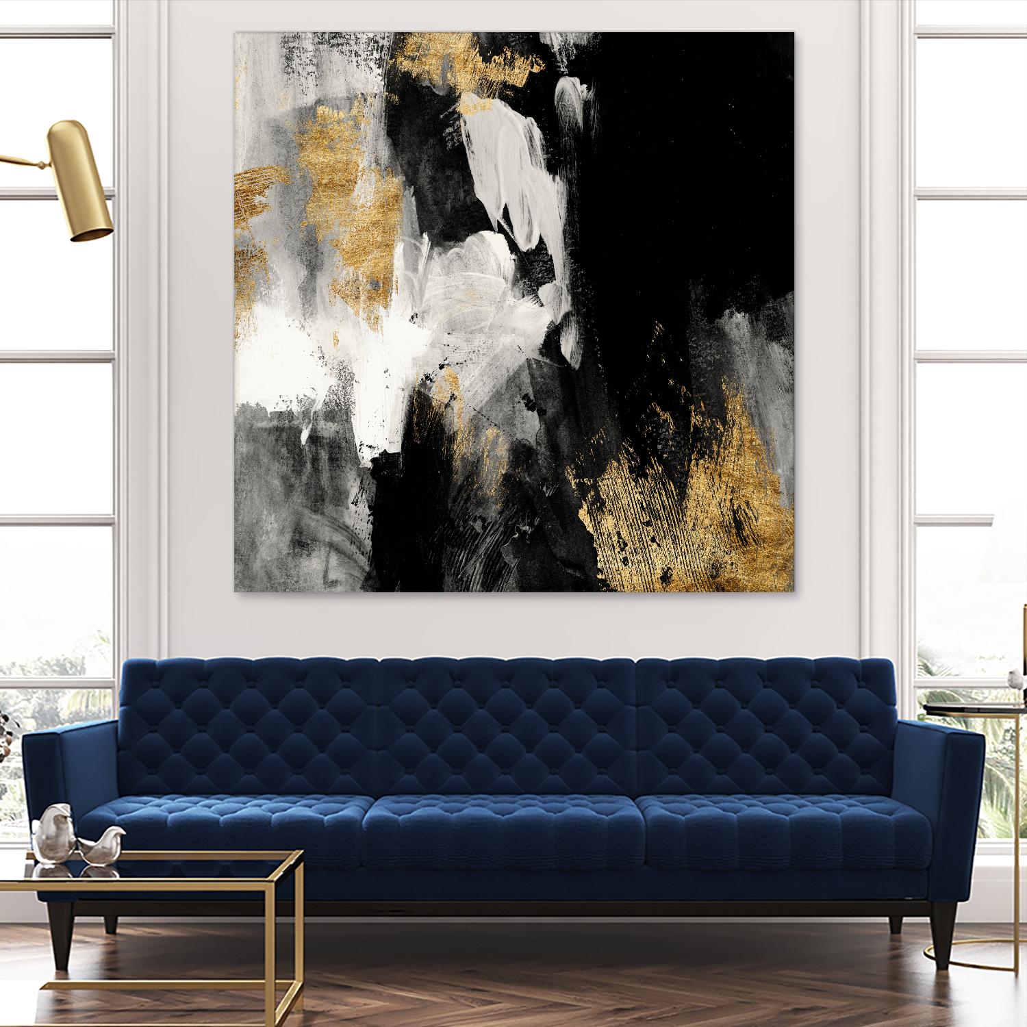 Neutral Gold Collage III by Victoria Borges on GIANT ART - grey abstract abstract