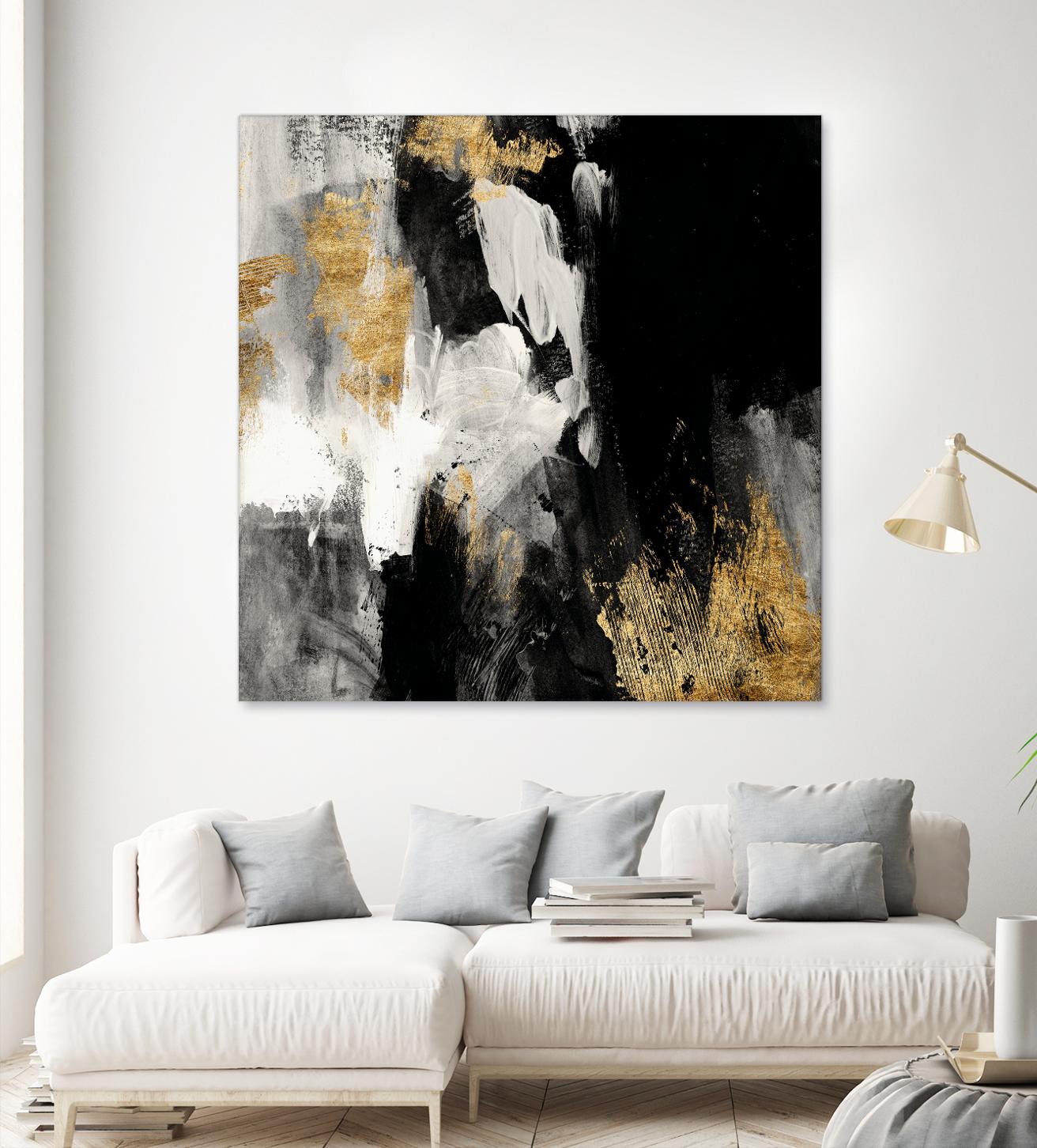 Neutral Gold Collage III by Victoria Borges on GIANT ART - grey abstract abstract