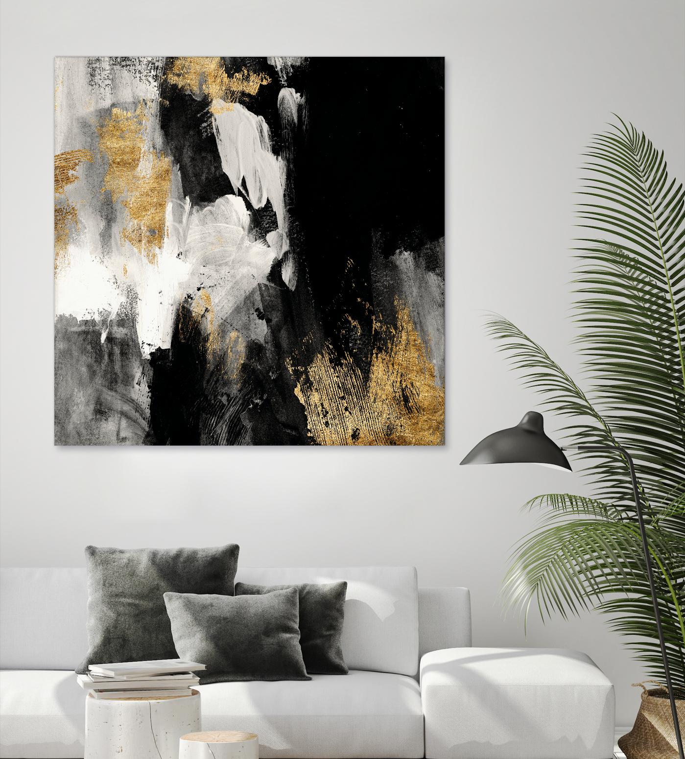 Neutral Gold Collage III by Victoria Borges on GIANT ART - grey abstract abstract