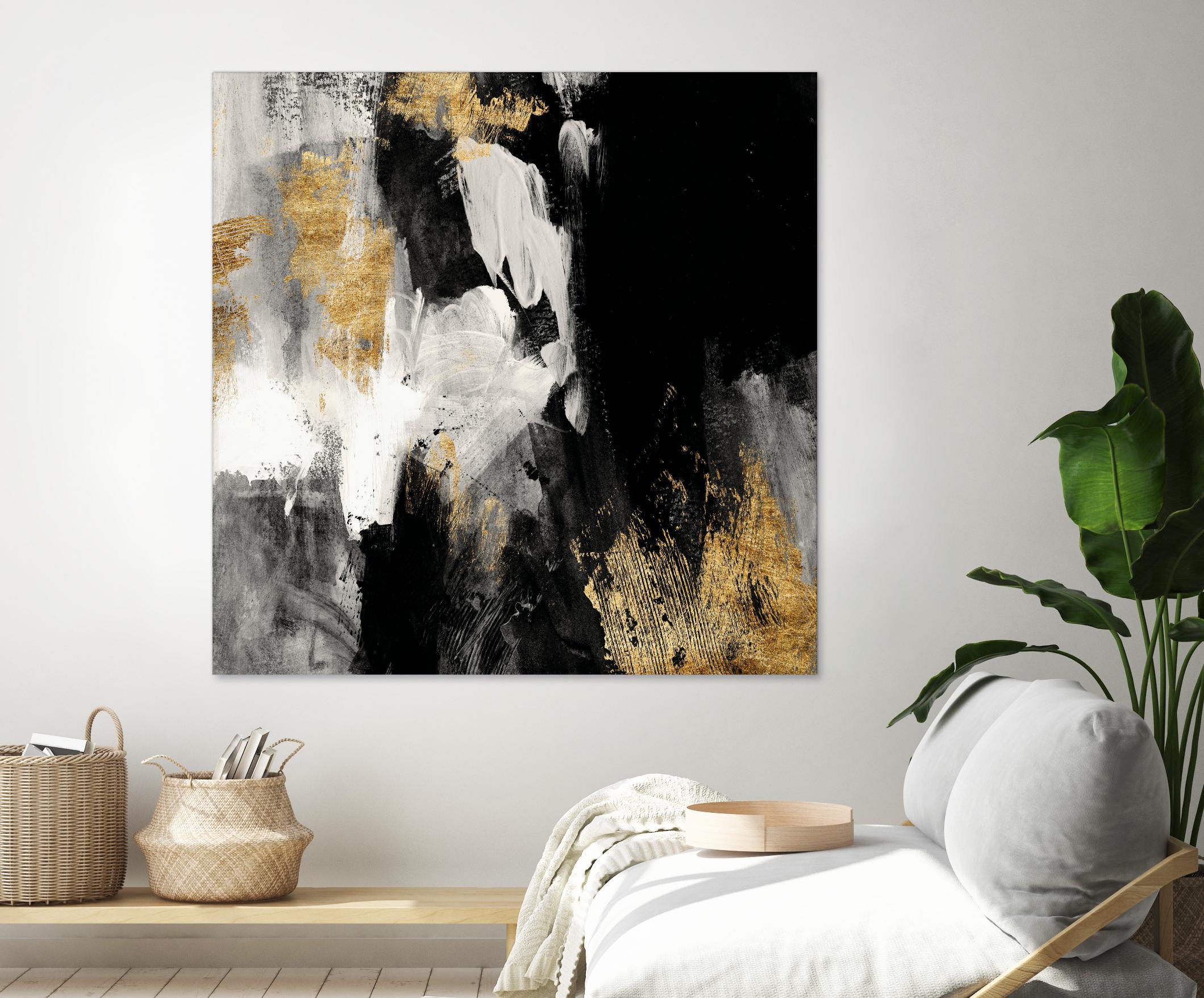 Neutral Gold Collage III by Victoria Borges on GIANT ART - grey abstract abstract