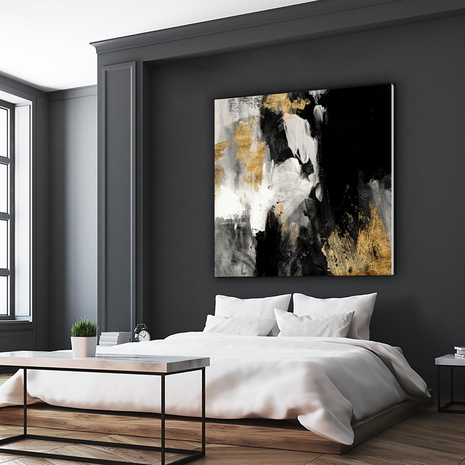 Neutral Gold Collage III by Victoria Borges on GIANT ART - grey abstract abstract