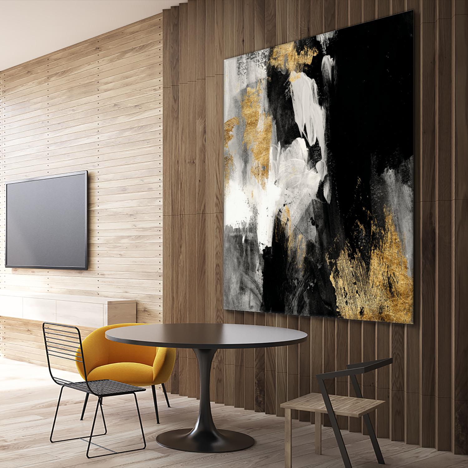 Neutral Gold Collage III by Victoria Borges on GIANT ART - grey abstract abstract