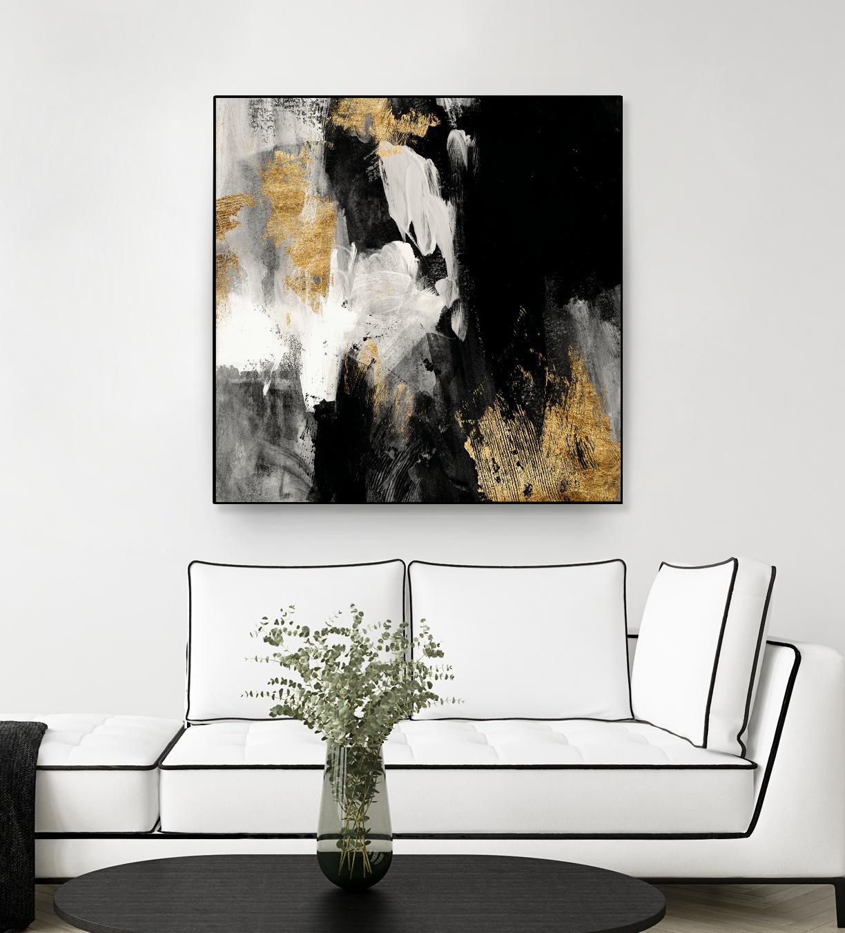 Neutral Gold Collage III by Victoria Borges on GIANT ART - grey abstract abstract