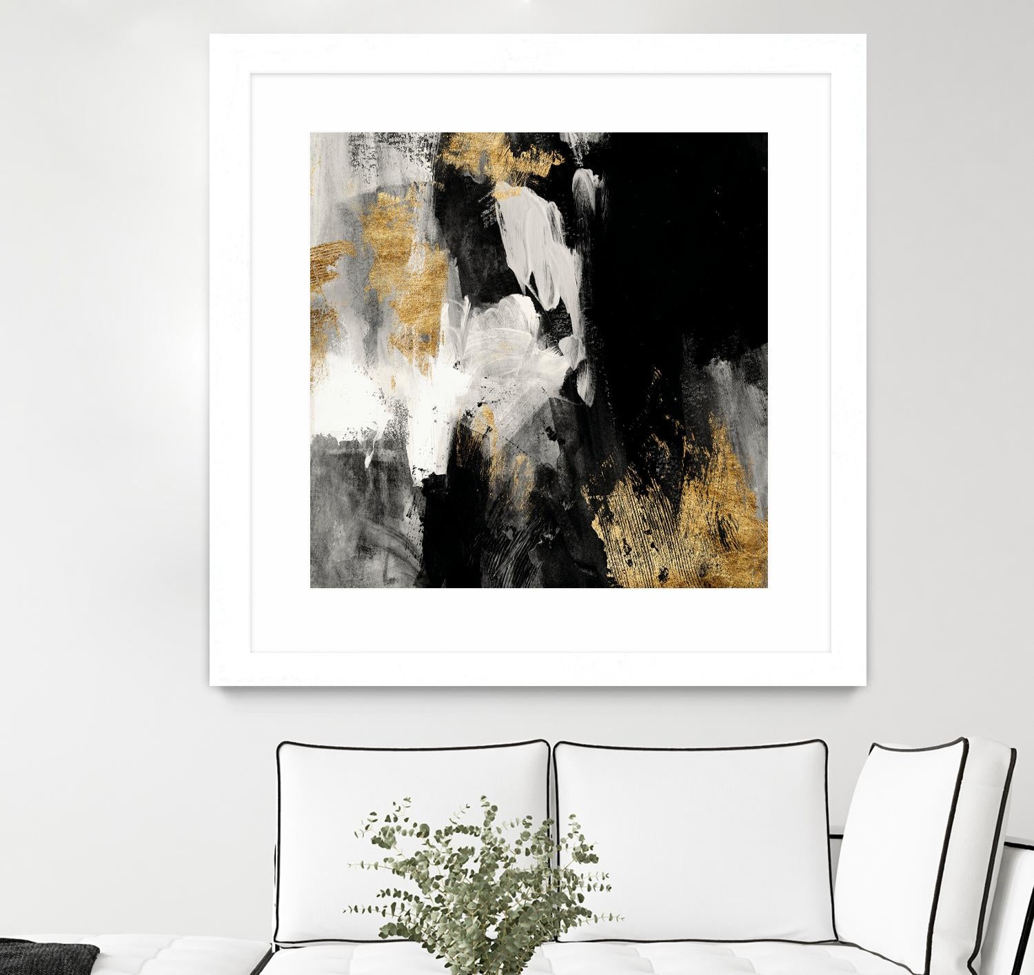Neutral Gold Collage III by Victoria Borges on GIANT ART - grey abstract abstract