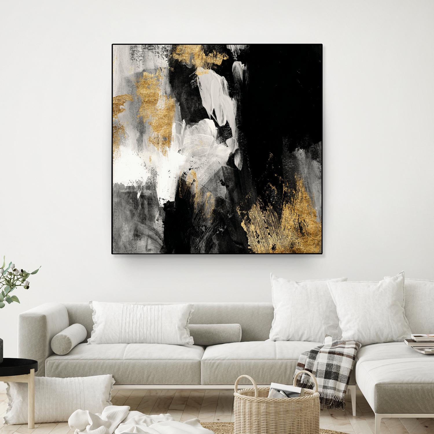 Neutral Gold Collage III by Victoria Borges on GIANT ART - grey abstract abstract