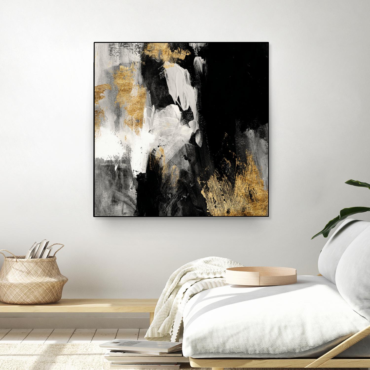 Neutral Gold Collage III by Victoria Borges on GIANT ART - grey abstract abstract