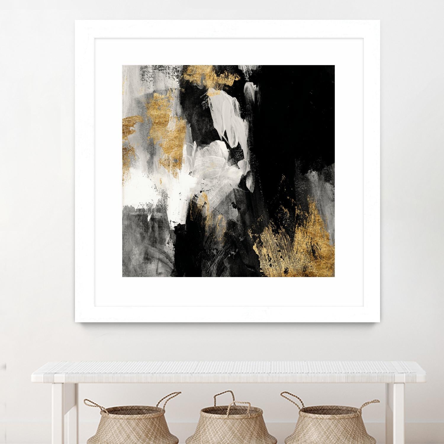 Neutral Gold Collage III by Victoria Borges on GIANT ART - grey abstract abstract