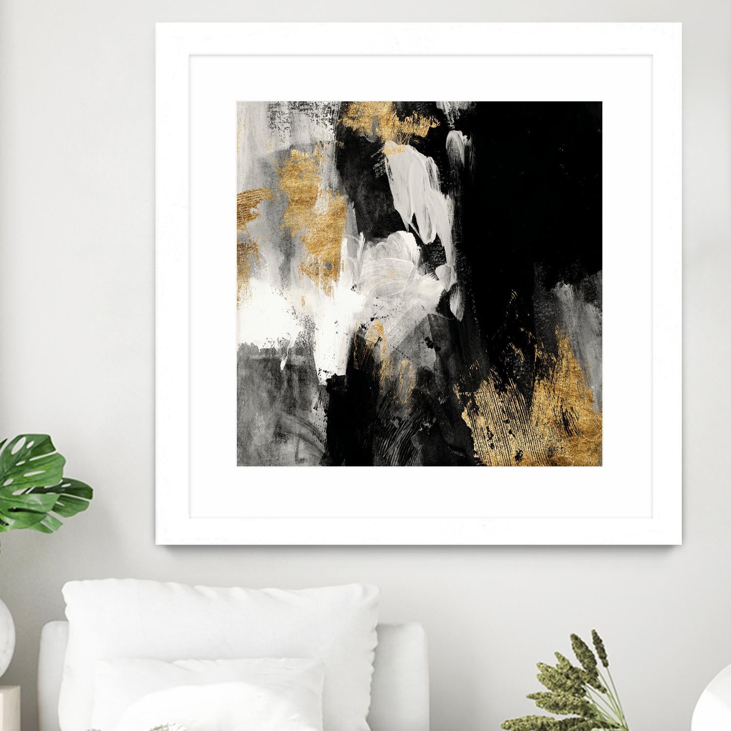Neutral Gold Collage III by Victoria Borges on GIANT ART - grey abstract abstract