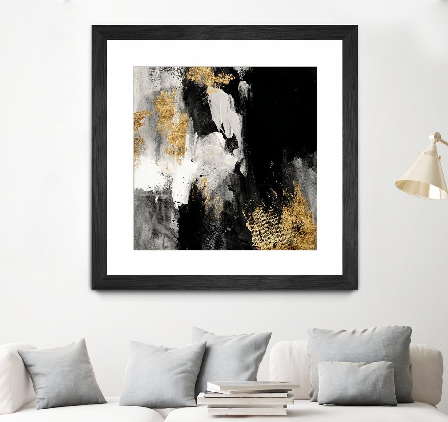 Neutral Gold Collage III by Victoria Borges on GIANT ART - grey abstract abstract
