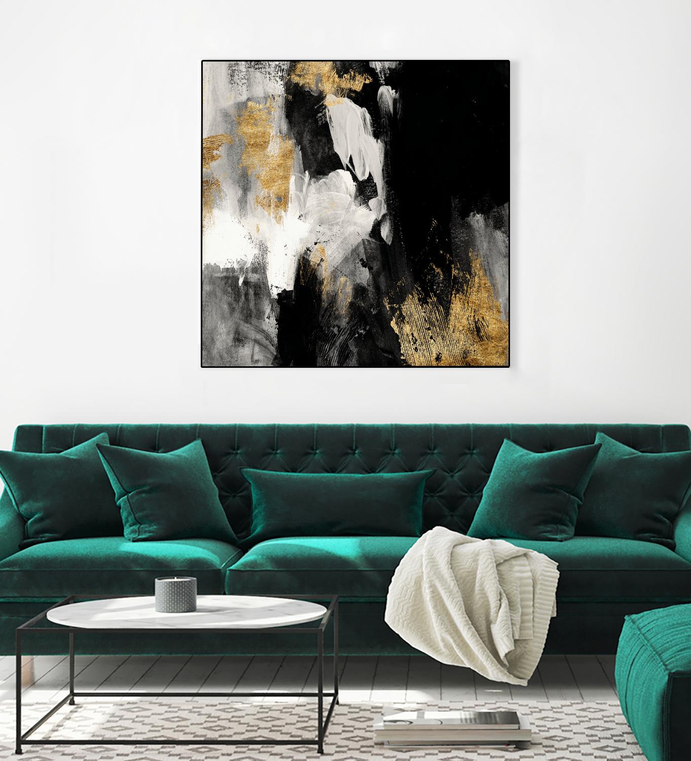 Neutral Gold Collage III by Victoria Borges on GIANT ART - grey abstract abstract