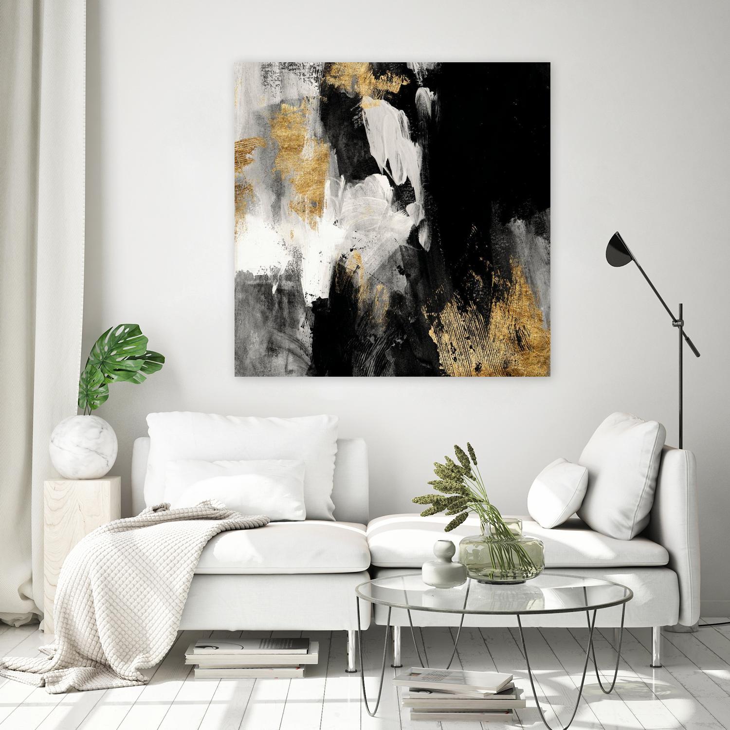 Neutral Gold Collage III by Victoria Borges on GIANT ART - grey abstract abstract