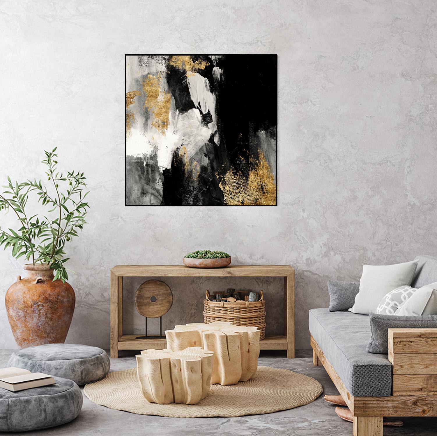 Neutral Gold Collage III by Victoria Borges on GIANT ART - grey abstract abstract