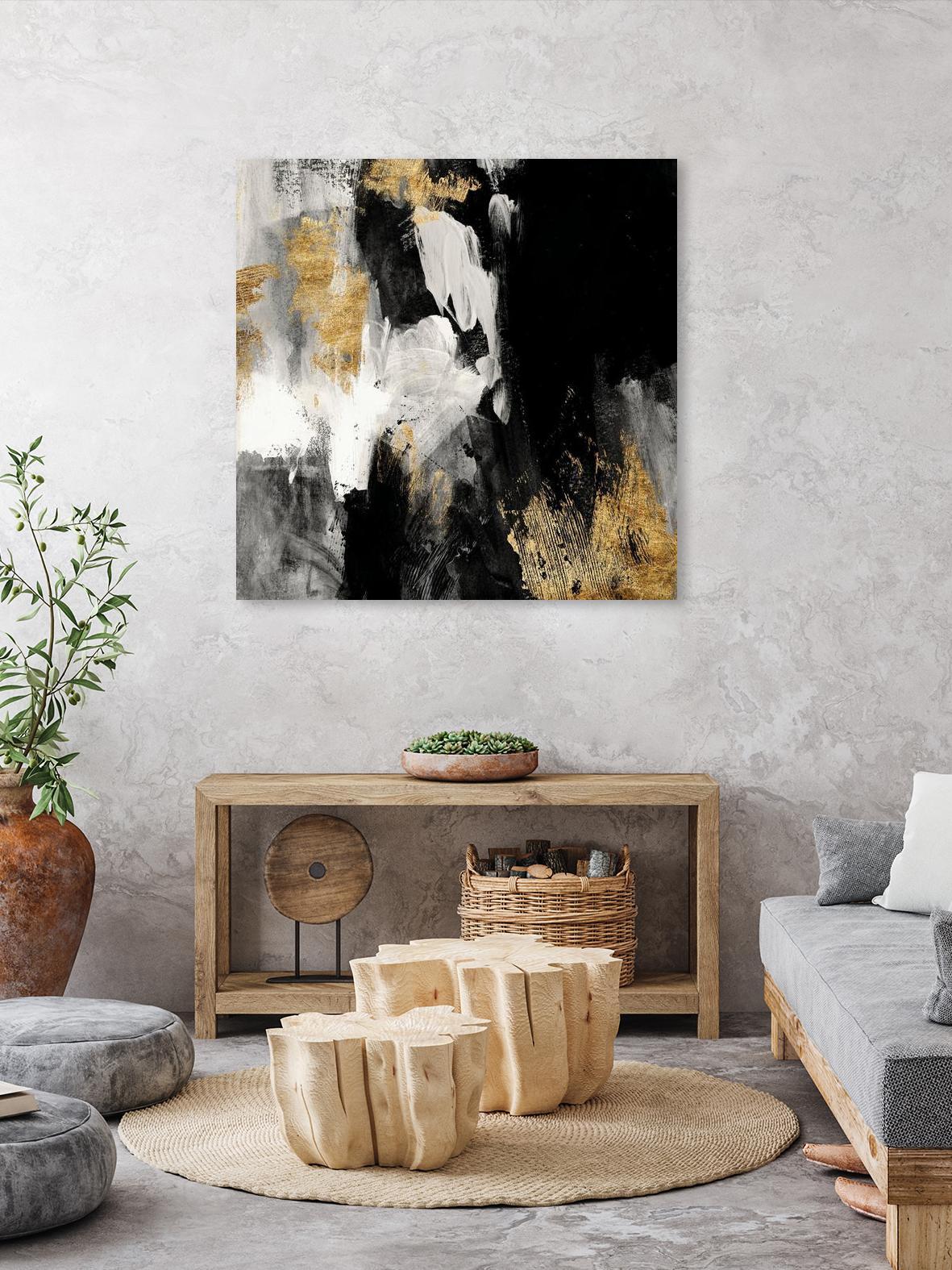 Neutral Gold Collage III by Victoria Borges on GIANT ART - grey abstract abstract
