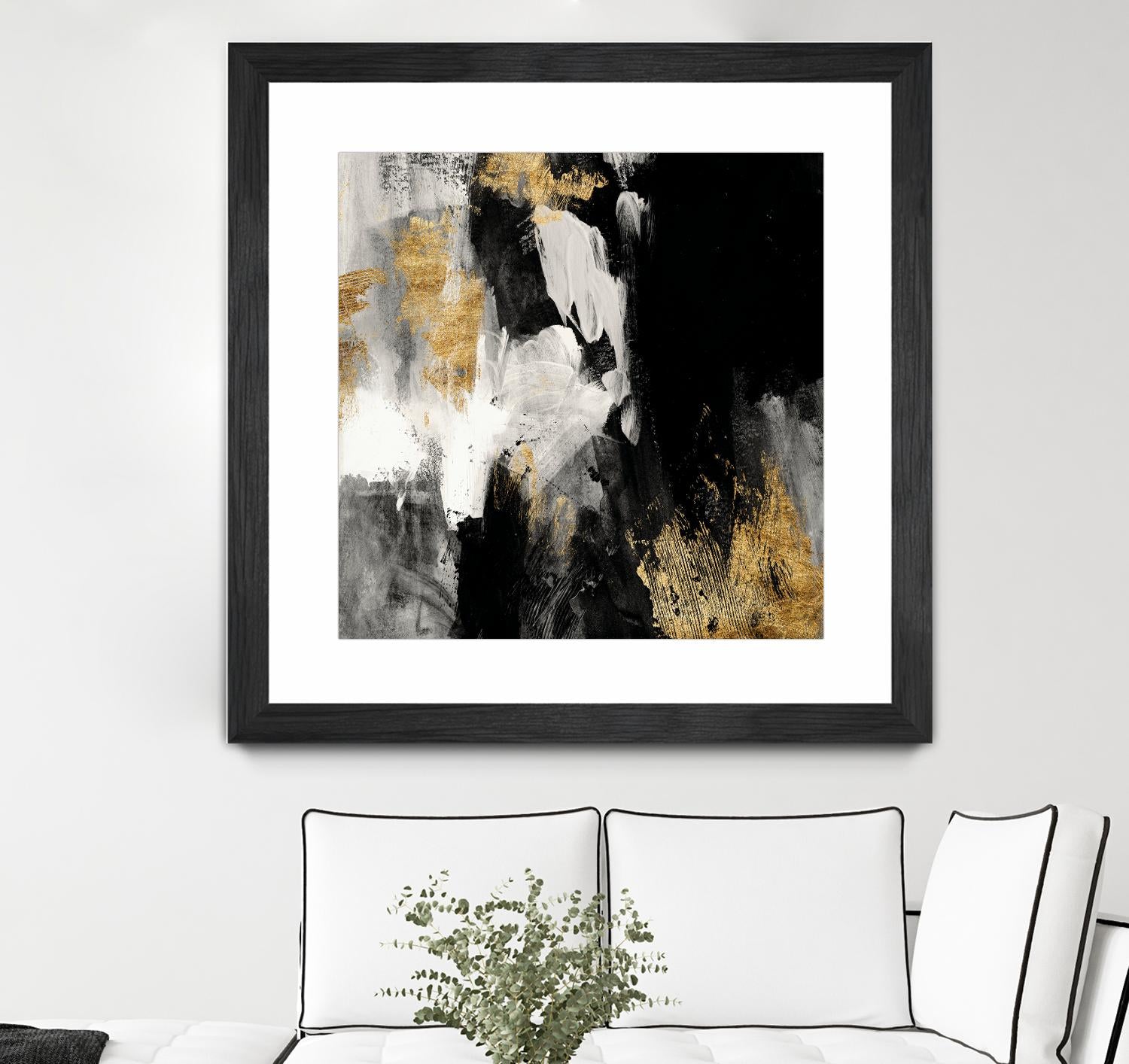 Neutral Gold Collage III by Victoria Borges on GIANT ART - grey abstract abstract
