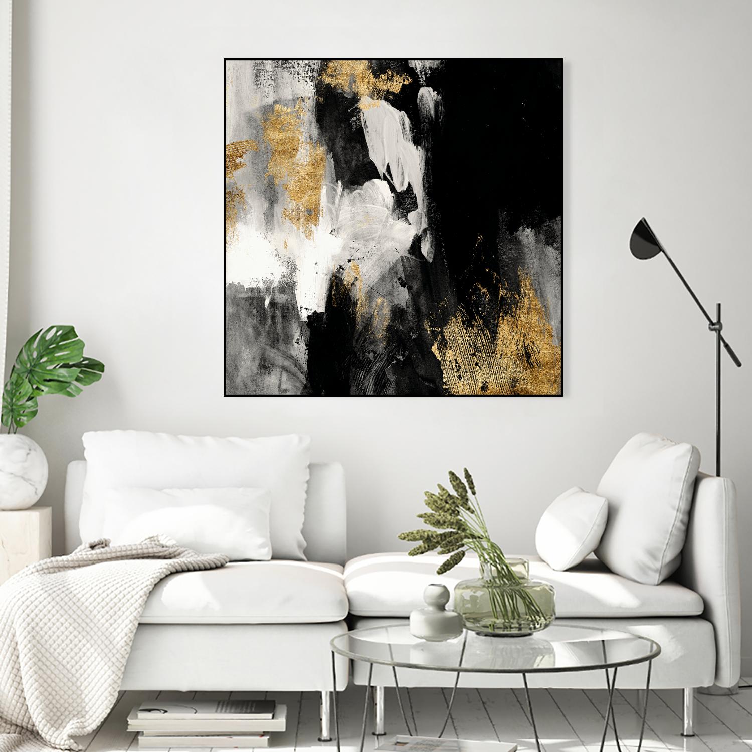 Neutral Gold Collage III by Victoria Borges on GIANT ART - grey abstract abstract