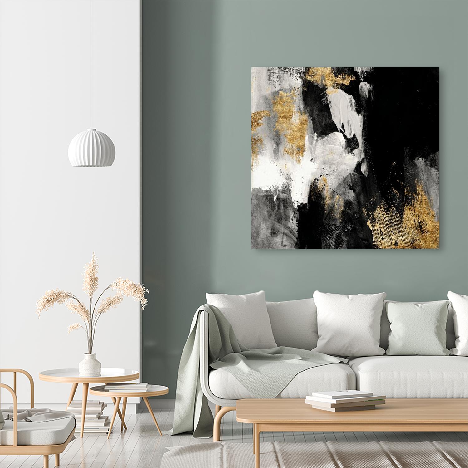 Neutral Gold Collage III by Victoria Borges on GIANT ART - grey abstract abstract