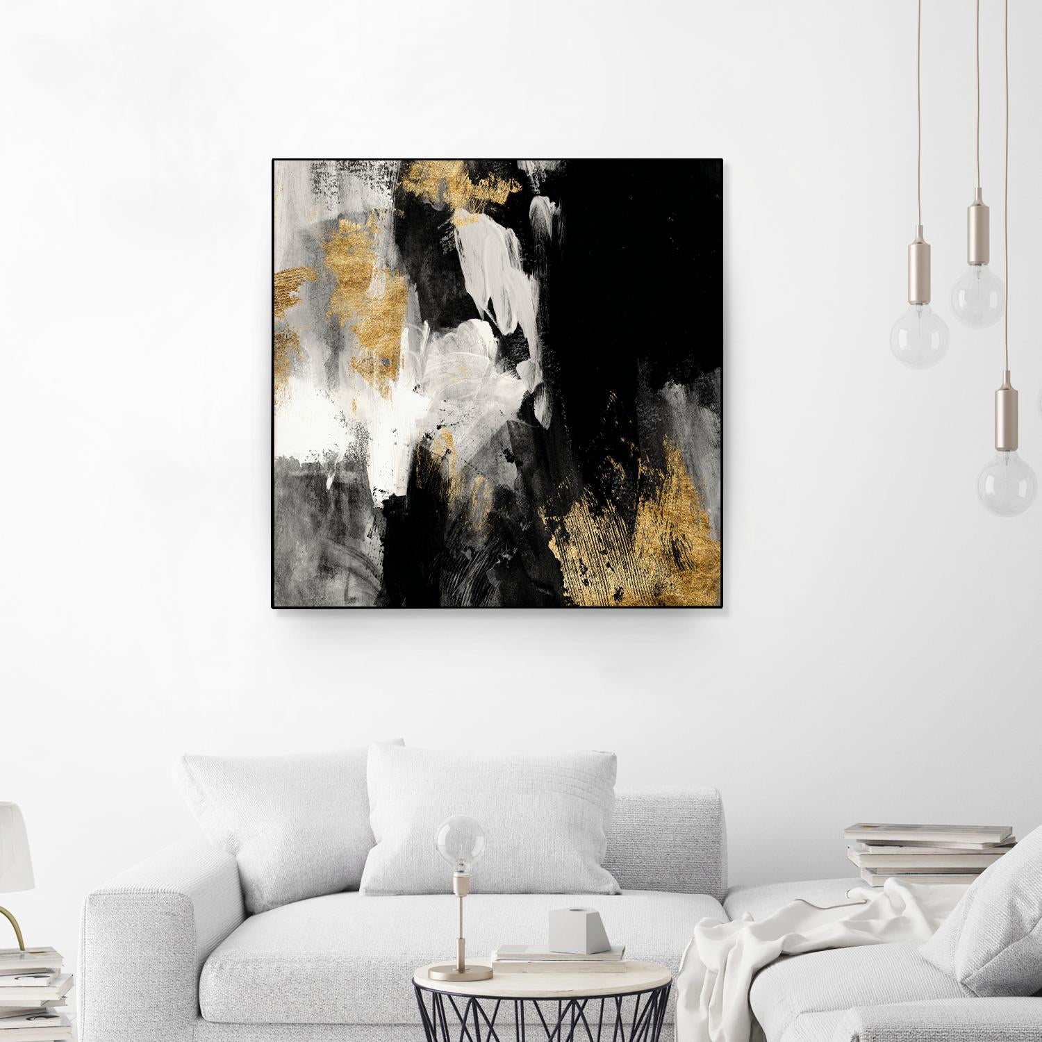 Neutral Gold Collage III by Victoria Borges on GIANT ART - grey abstract abstract