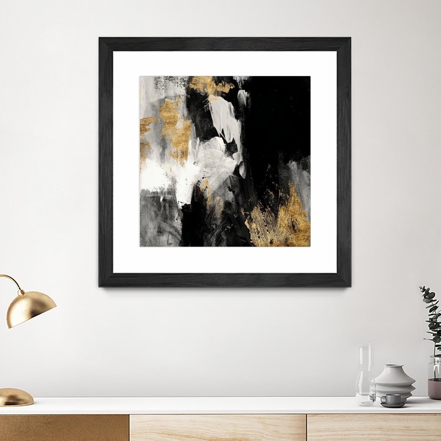 Neutral Gold Collage III by Victoria Borges on GIANT ART - grey abstract abstract