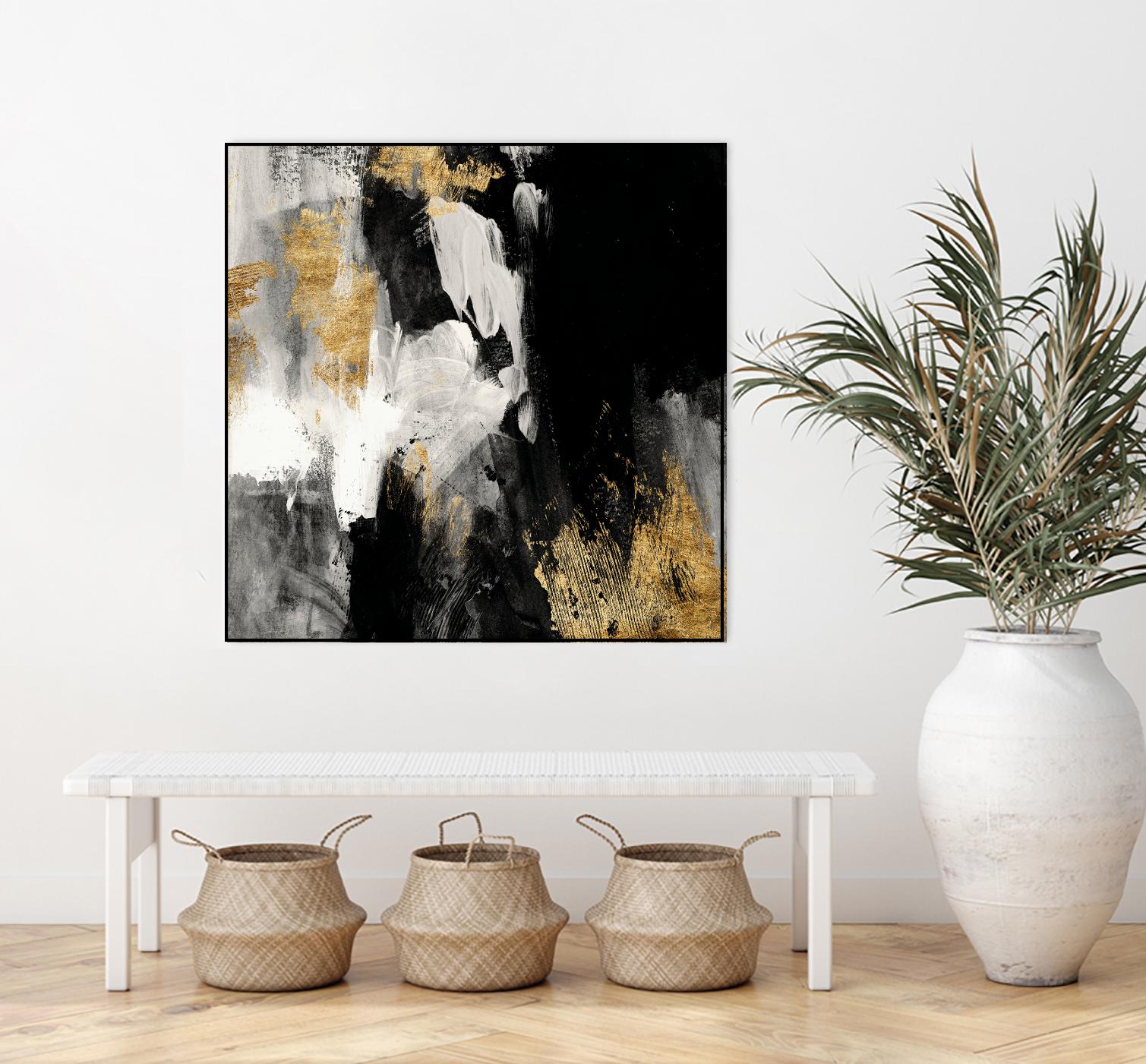 Neutral Gold Collage III by Victoria Borges on GIANT ART - grey abstract abstract