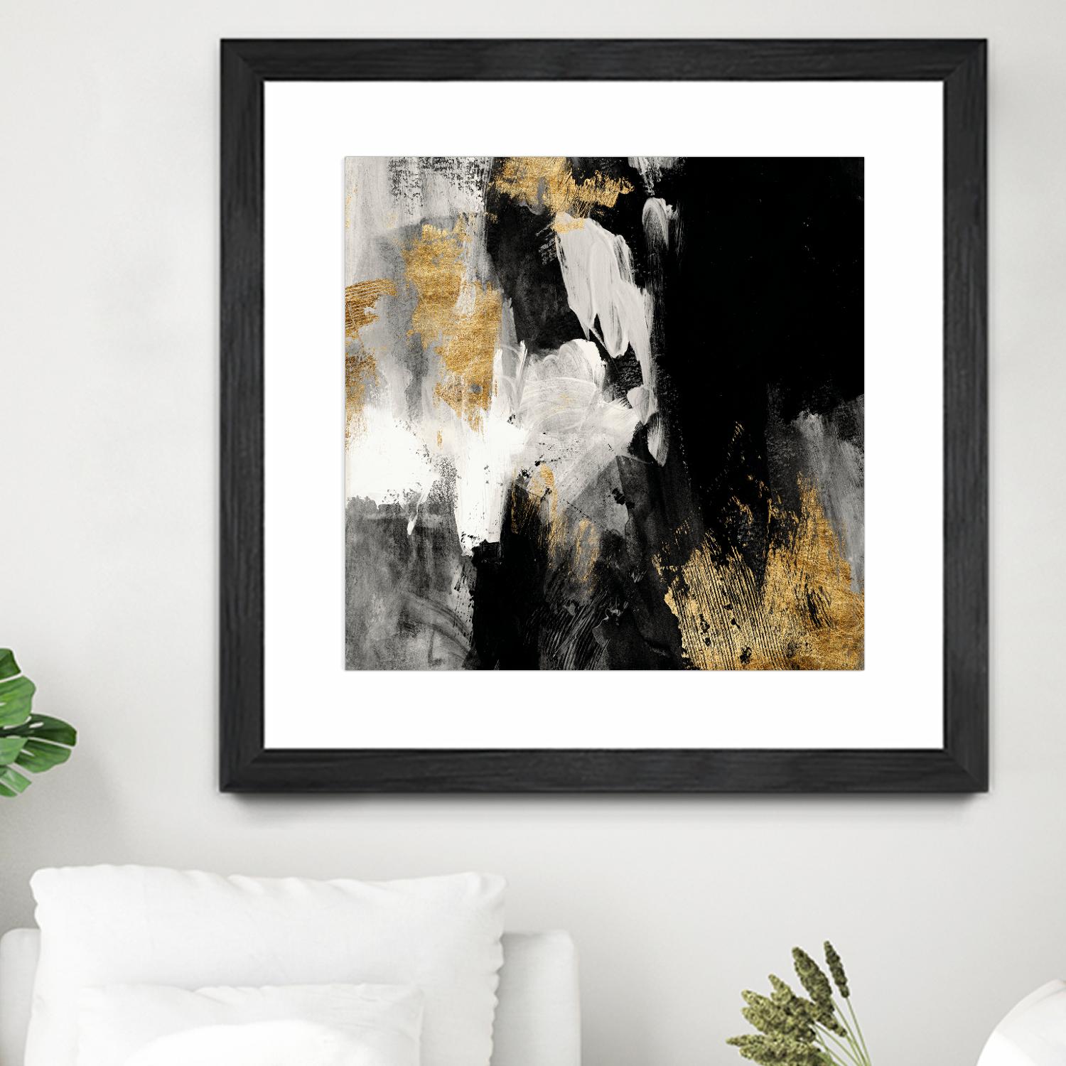 Neutral Gold Collage III by Victoria Borges on GIANT ART - grey abstract abstract