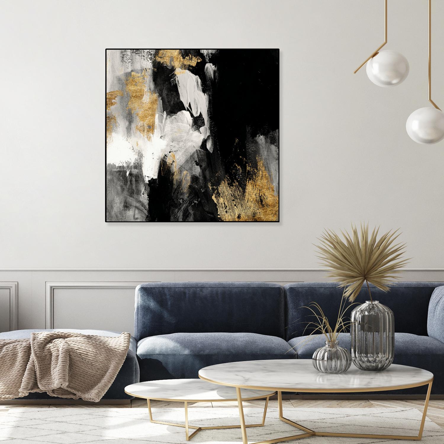 Neutral Gold Collage III by Victoria Borges on GIANT ART - grey abstract abstract