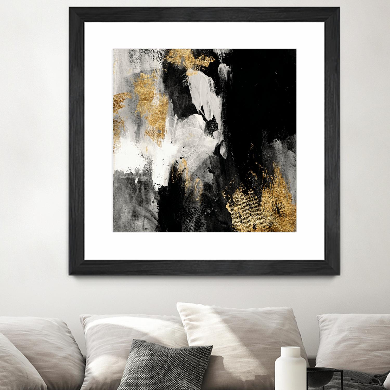 Neutral Gold Collage III by Victoria Borges on GIANT ART - grey abstract abstract