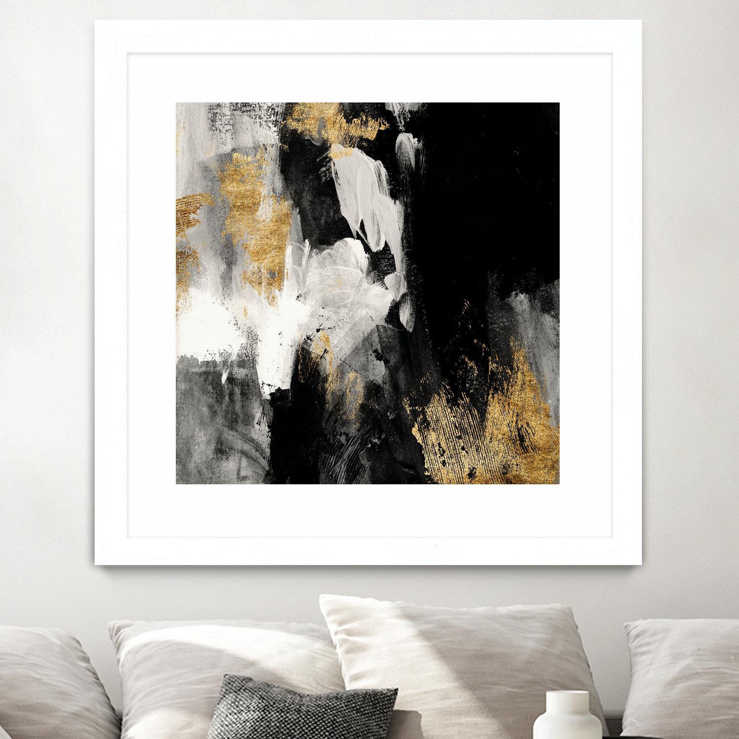 Neutral Gold Collage III by Victoria Borges on GIANT ART - grey abstract abstract
