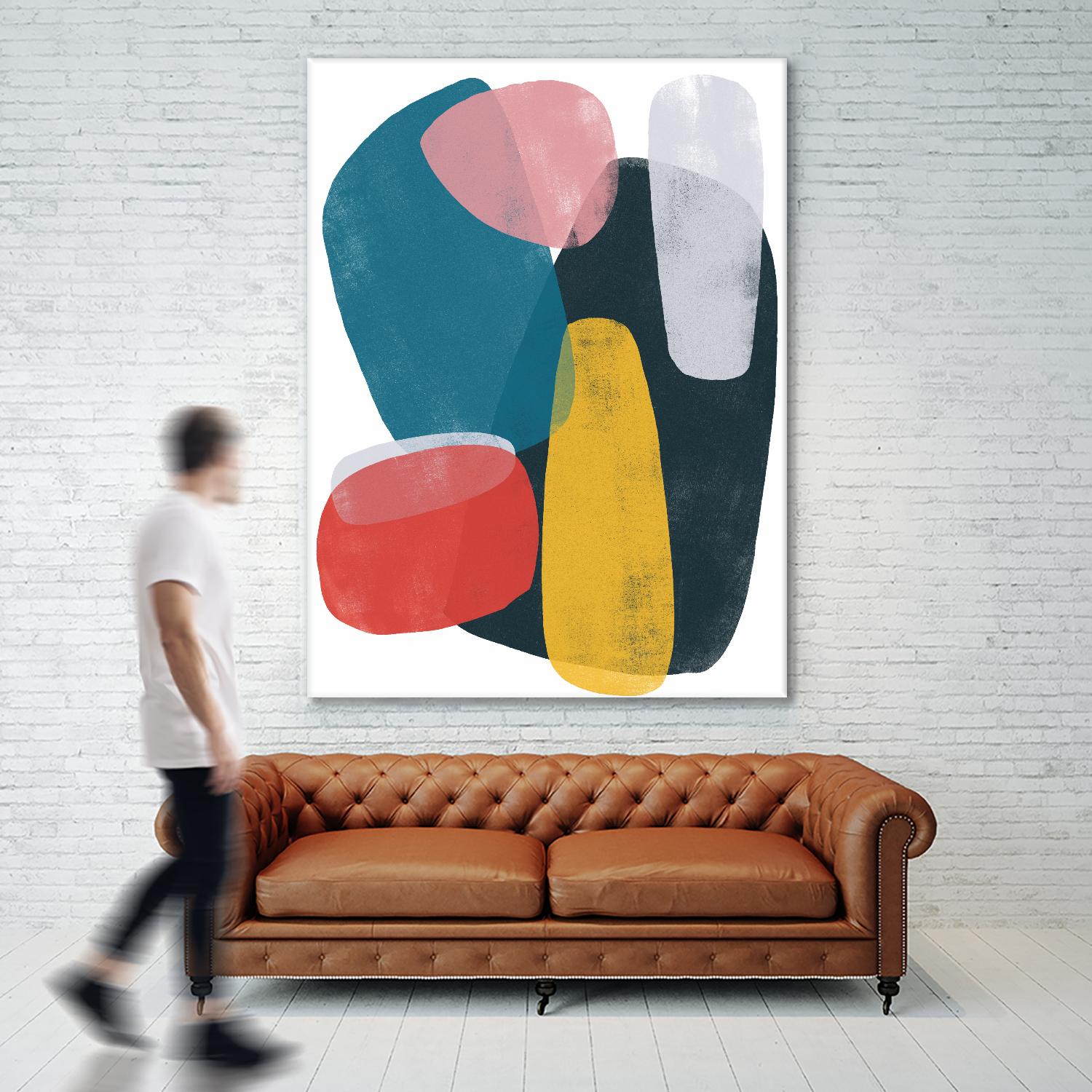 Orbital Fixture II by June Vess on GIANT ART - red abstract abstract