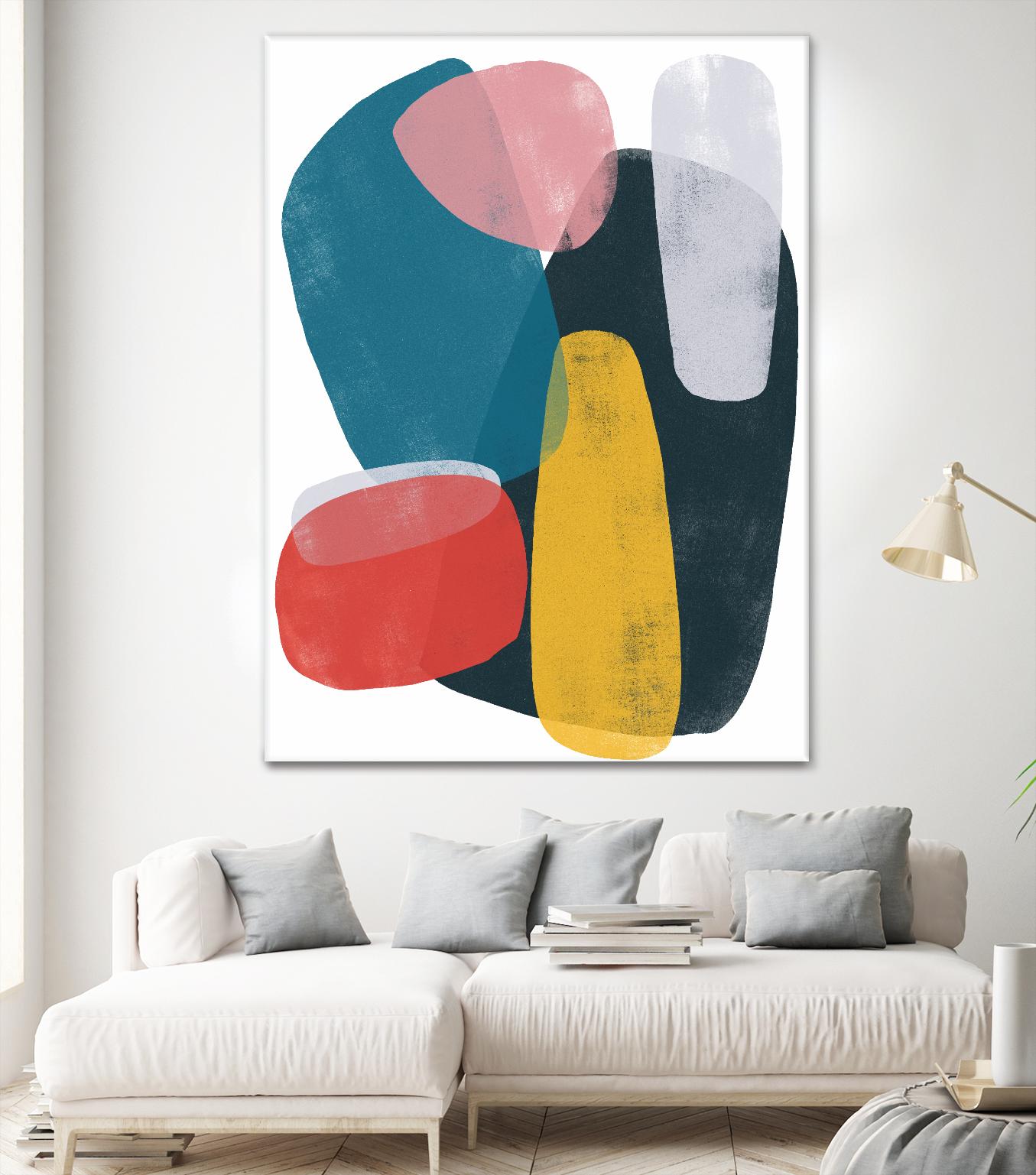 Orbital Fixture II by June Vess on GIANT ART - red abstract abstract