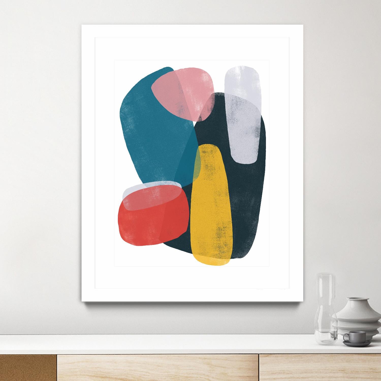 Orbital Fixture II by June Vess on GIANT ART - red abstract abstract