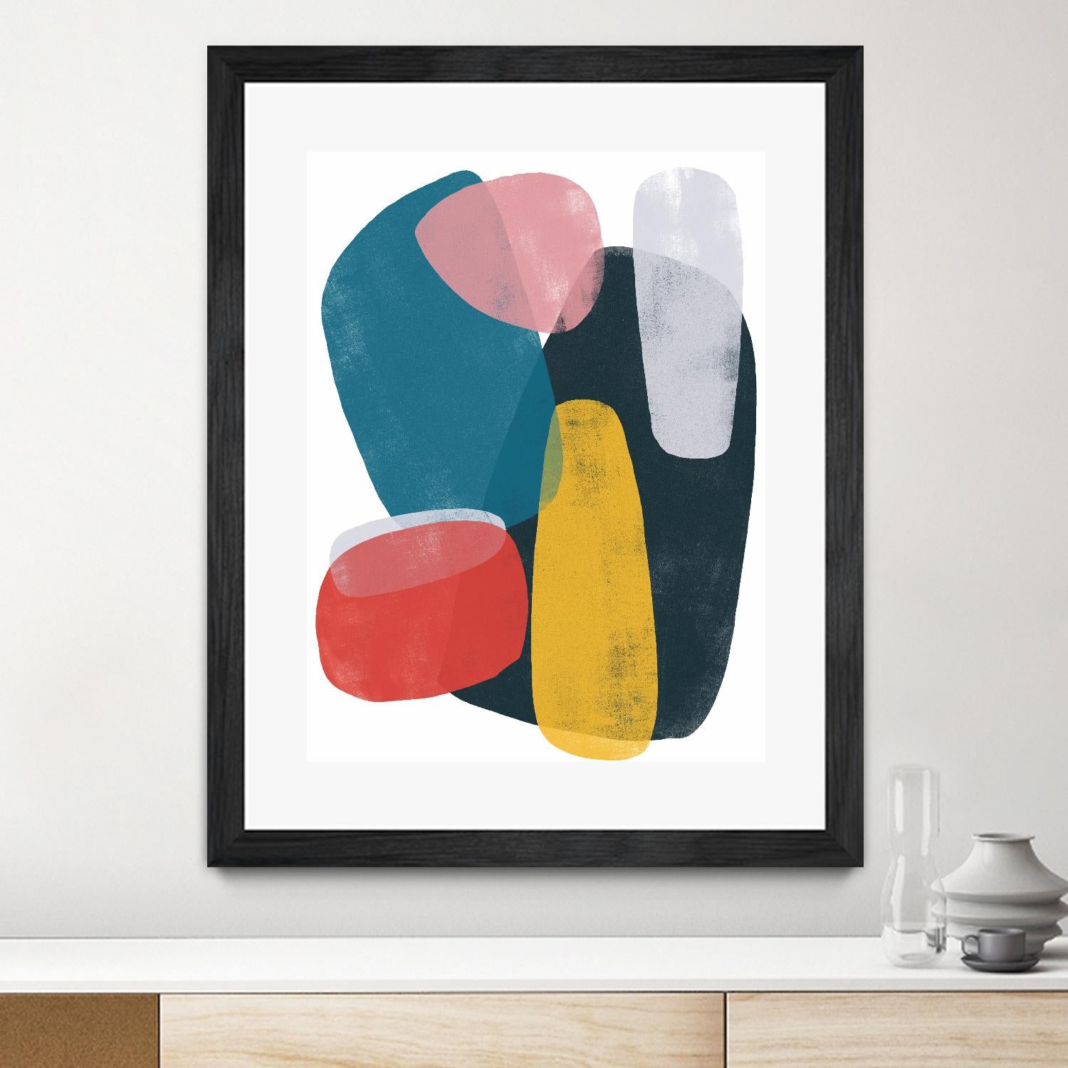 Orbital Fixture II by June Vess on GIANT ART - red abstract abstract