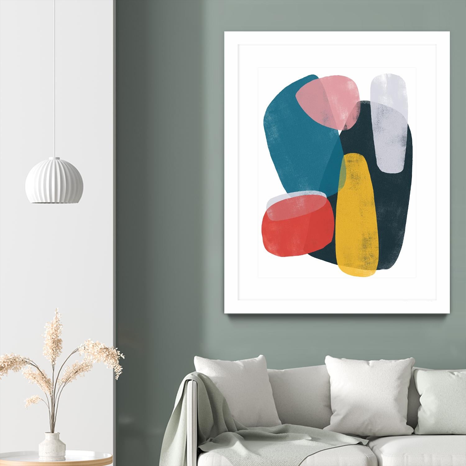 Orbital Fixture II by June Vess on GIANT ART - red abstract abstract