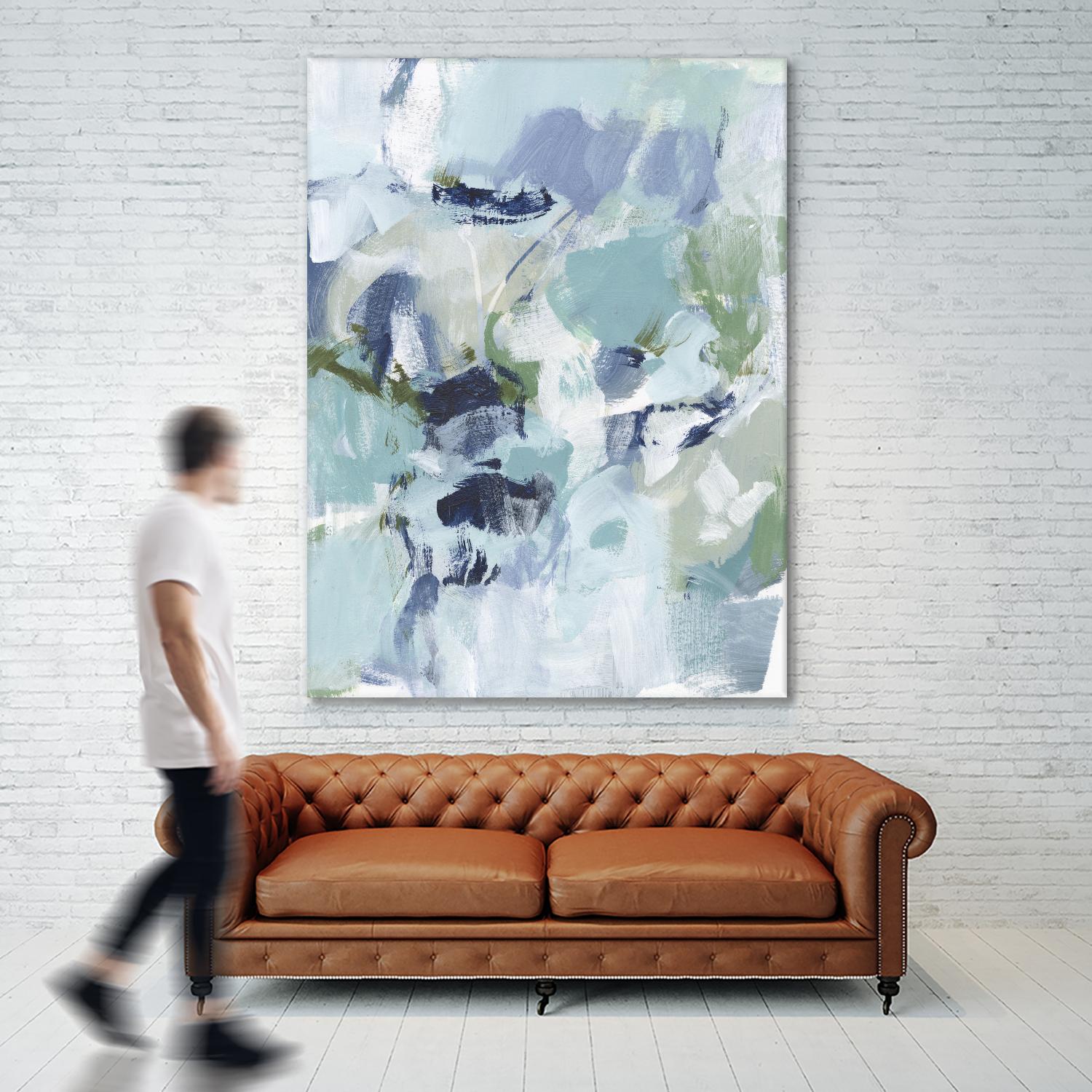 Azure Abstract I by Christina Long on GIANT ART - beige abstract abstract