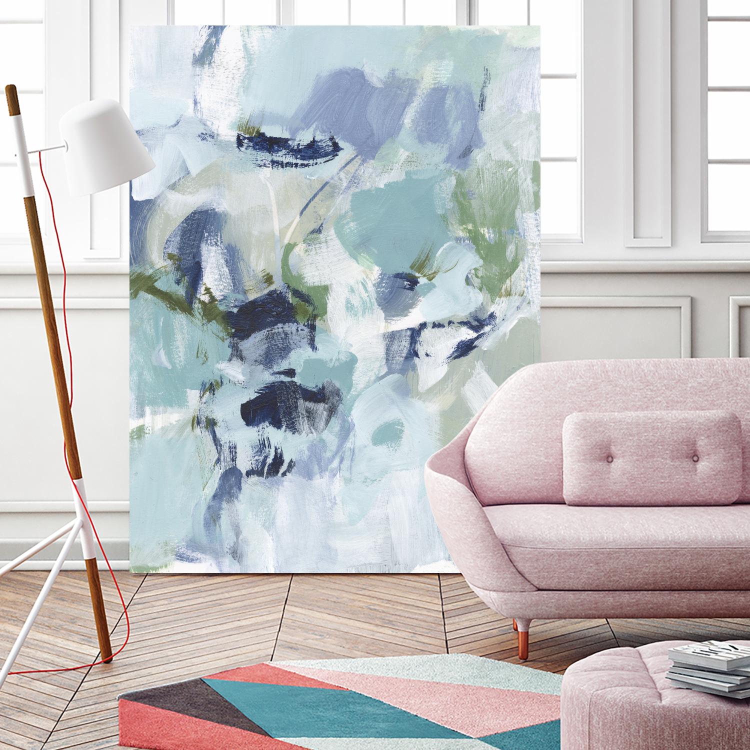 Azure Abstract I by Christina Long on GIANT ART - beige abstract abstract