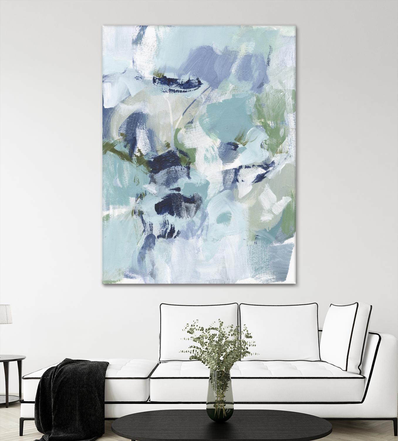 Azure Abstract I by Christina Long on GIANT ART - beige abstract abstract