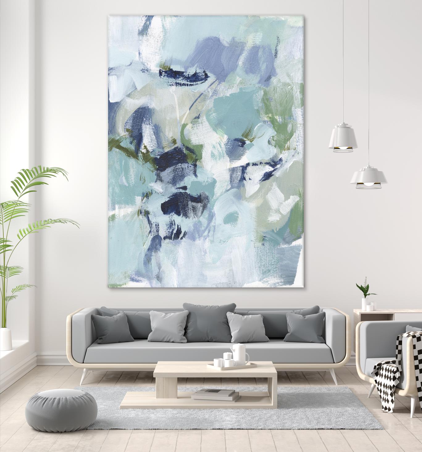 Azure Abstract I by Christina Long on GIANT ART - beige abstract abstract
